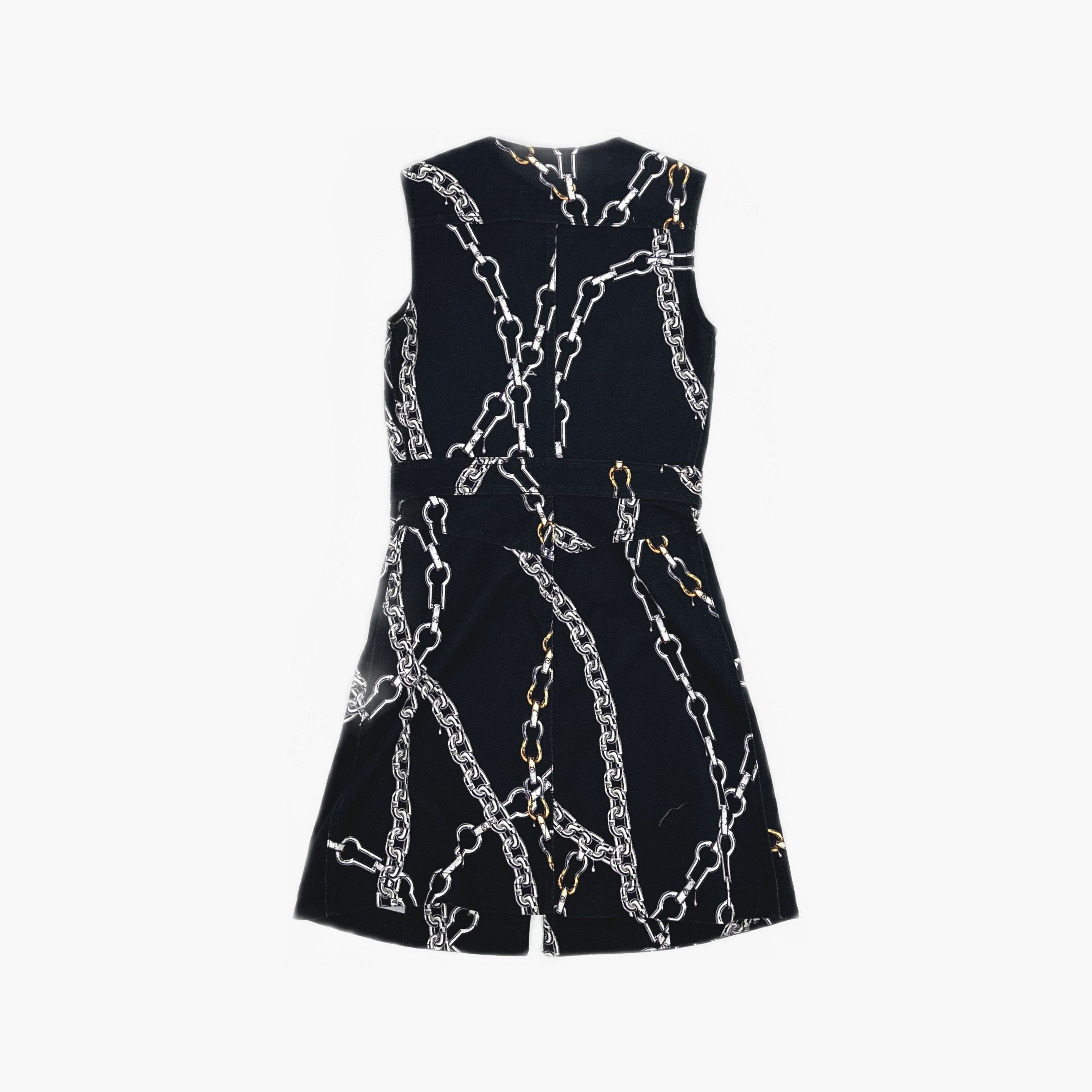 Louis Vuitton Louis Vuitton Chain Print Denim Dress 34 Size XS / US 0-2 / IT 36-38 - 2 Thumbnail