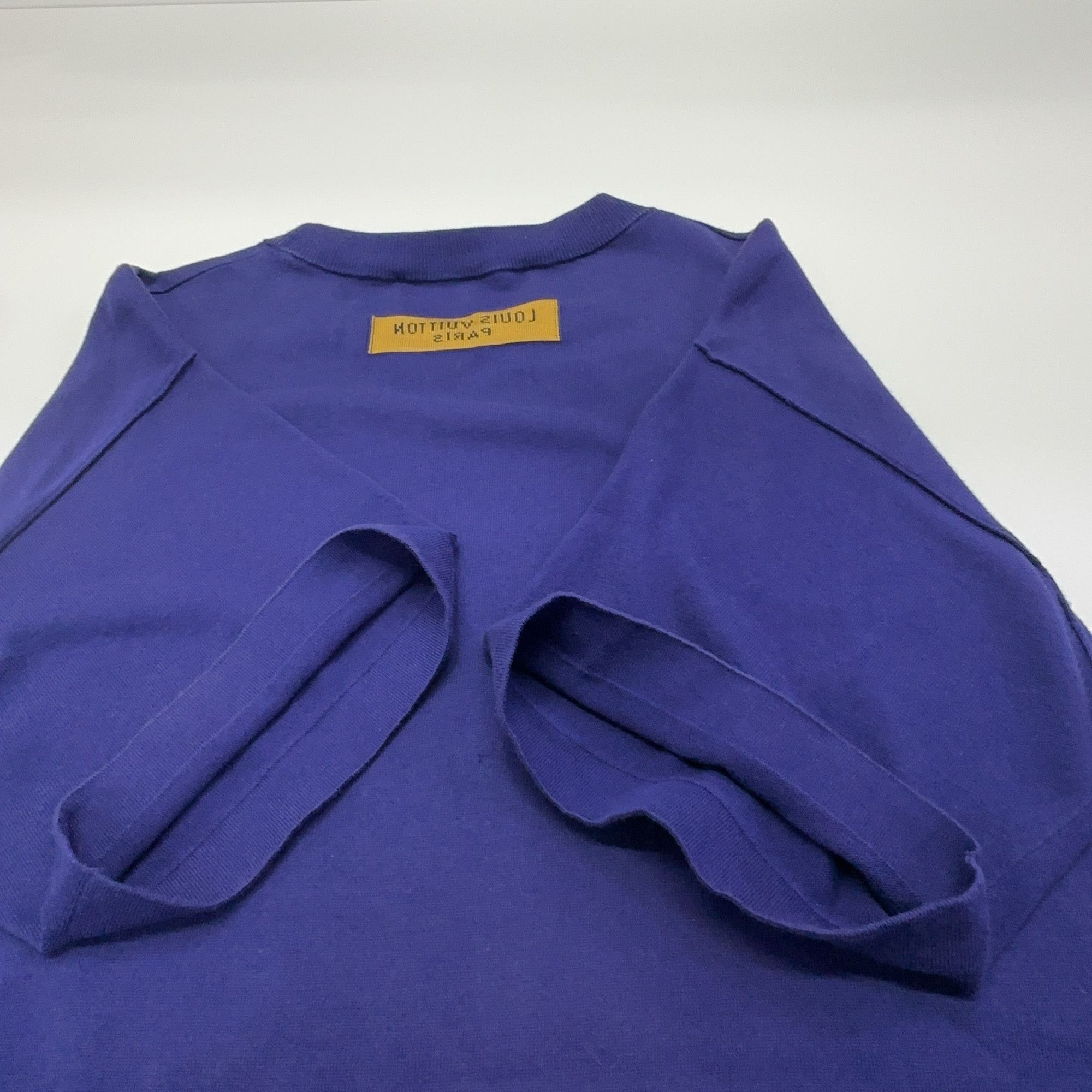 Louis Vuitton Louis Vuitton Script Logo FW22 Blue T-Shirt M Size US M / EU 48-50 / 2 - 8 Thumbnail