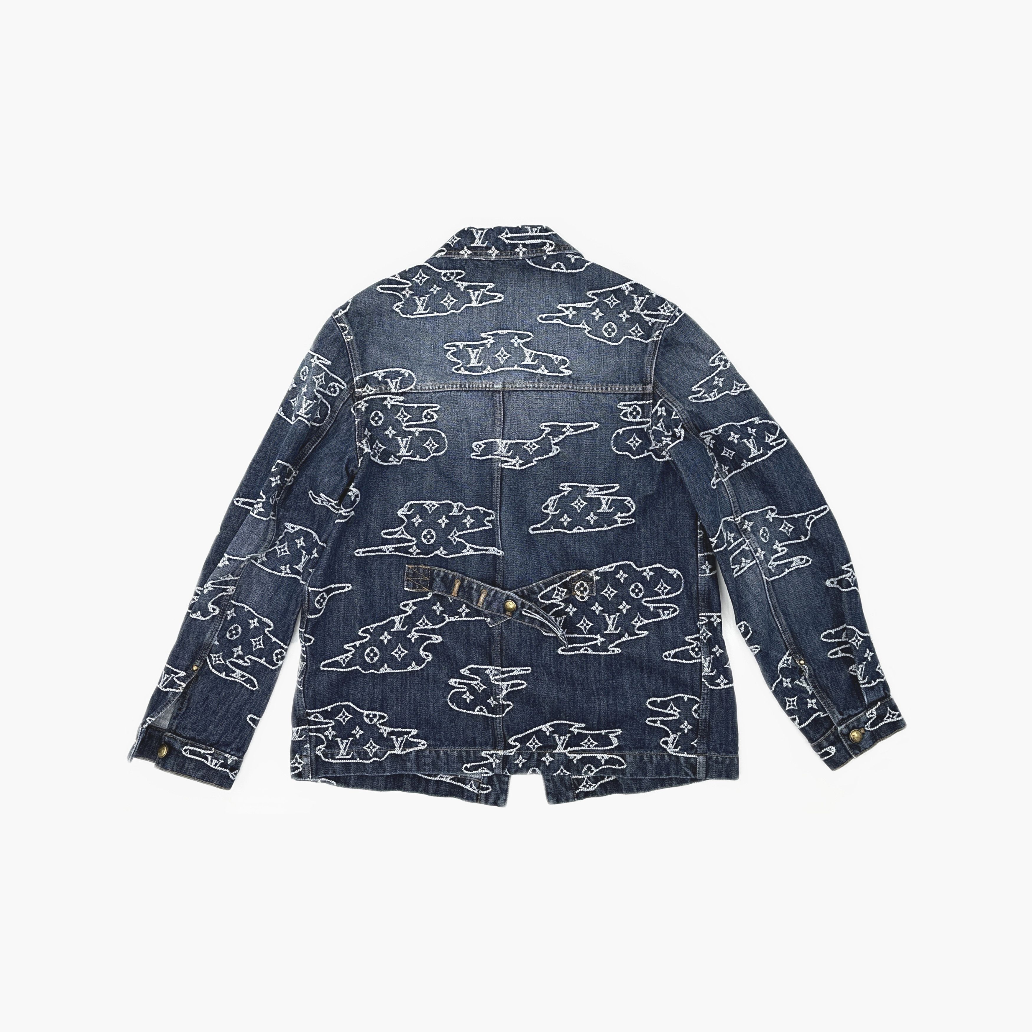 Louis Vuitton Louis Vuitton x Nigo Monogram Cloud Denim Jacket 48 Size US M / EU 48-50 / 2 - 2 Thumbnail