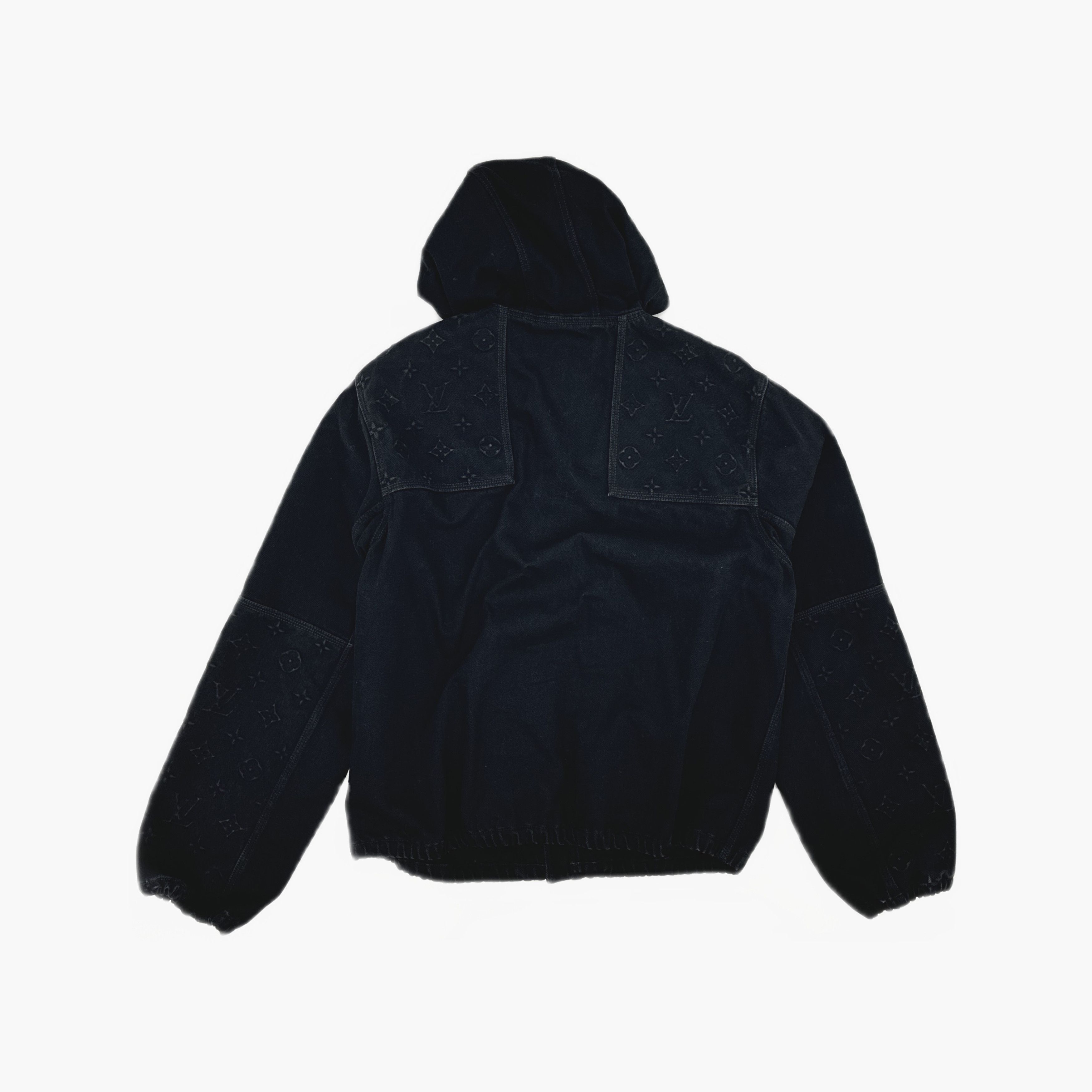 Louis Vuitton Louis Vuitton Monogram Embossed Denim Hoodie Size 52 Size US L / EU 52-54 / 3 - 2 Thumbnail