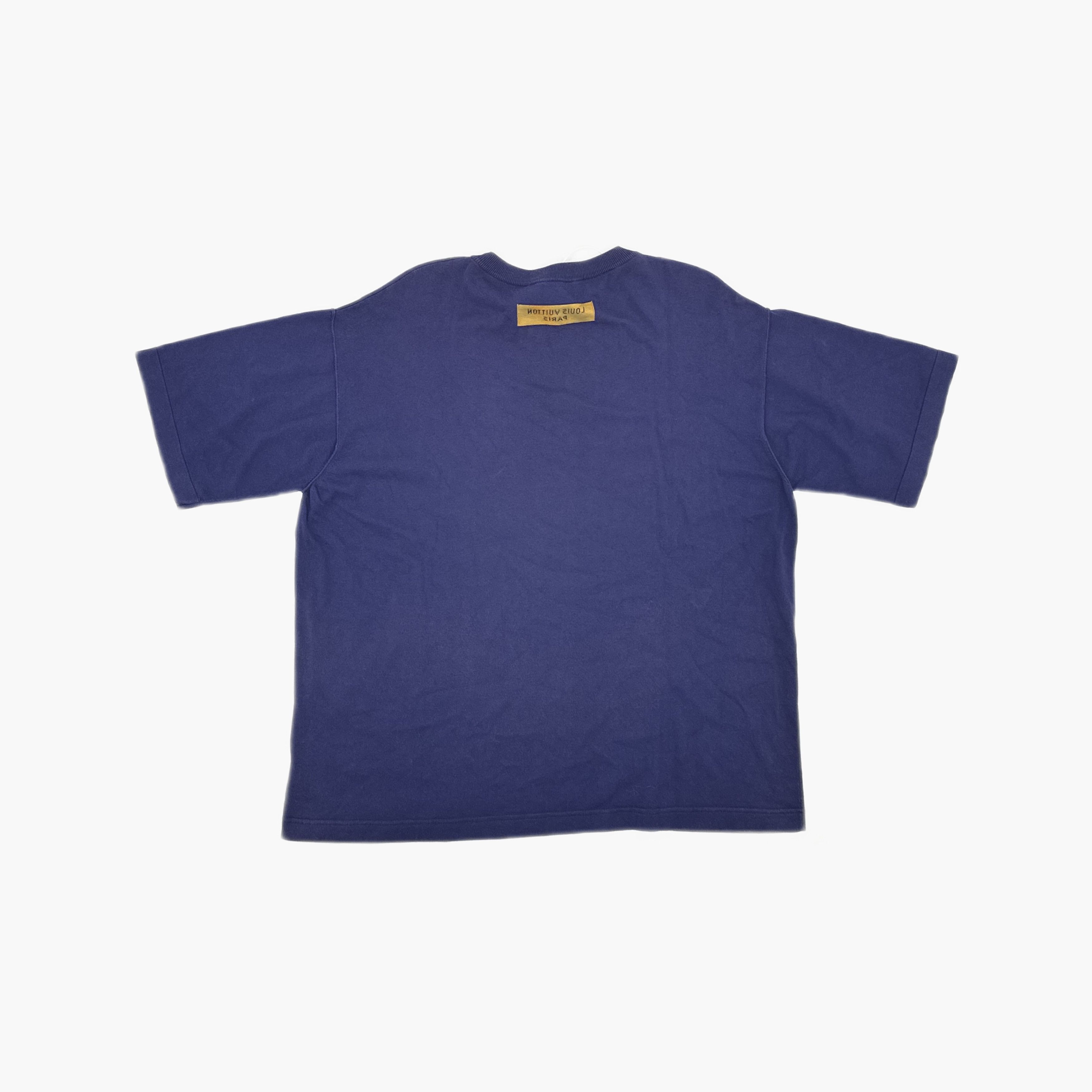Louis Vuitton Louis Vuitton Script Logo T-Shirt Blue XL Size US XL / EU 56 / 4 - 2 Thumbnail