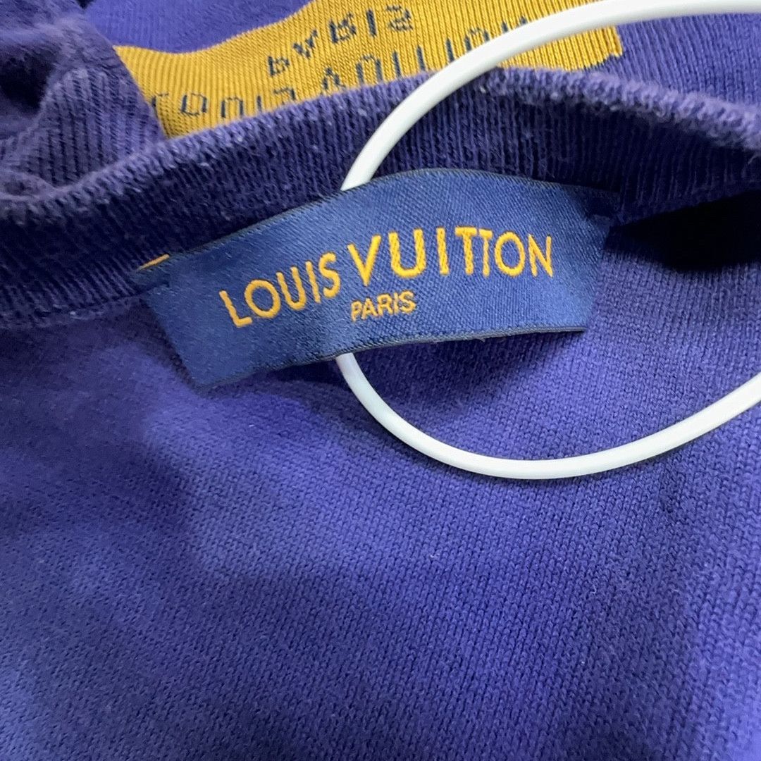 Louis Vuitton Louis Vuitton Script Logo T-Shirt Blue XL Size US XL / EU 56 / 4 - 3 Thumbnail