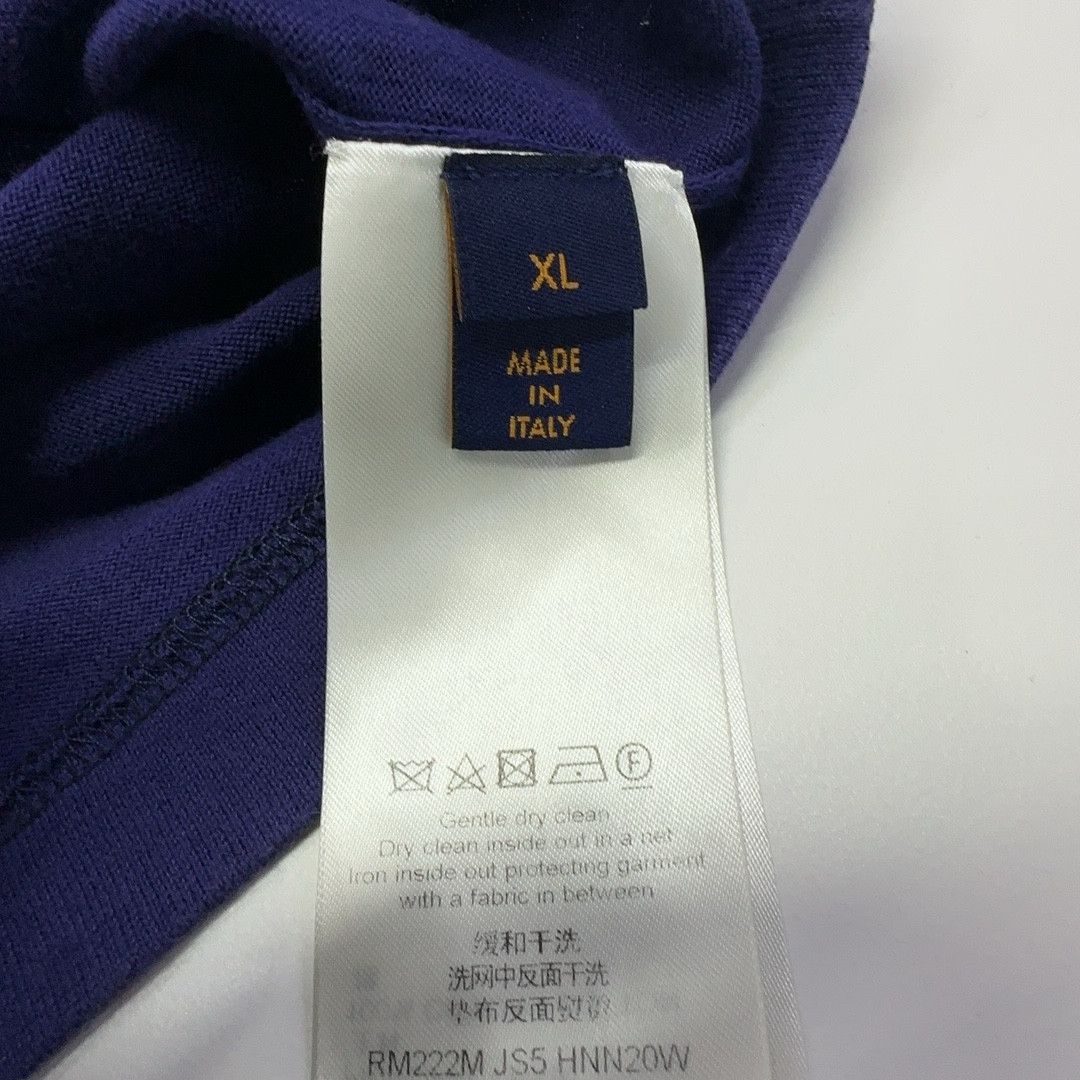 Louis Vuitton Louis Vuitton Script Logo T-Shirt Blue XL Size US XL / EU 56 / 4 - 4 Thumbnail
