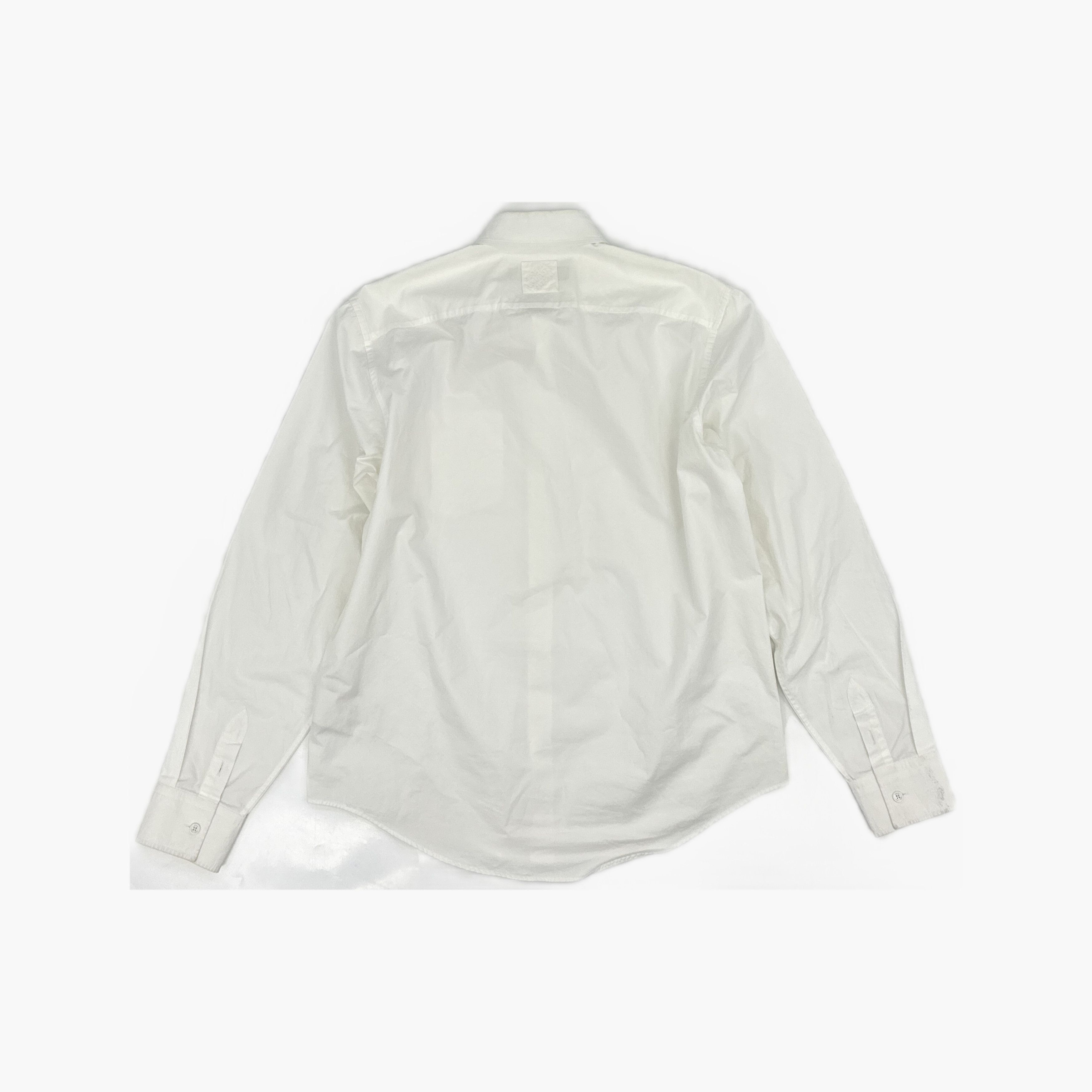Louis Vuitton Louis Vuitton Solid Long Sleeve Shirt White L Size US L / EU 52-54 / 3 - 2 Thumbnail