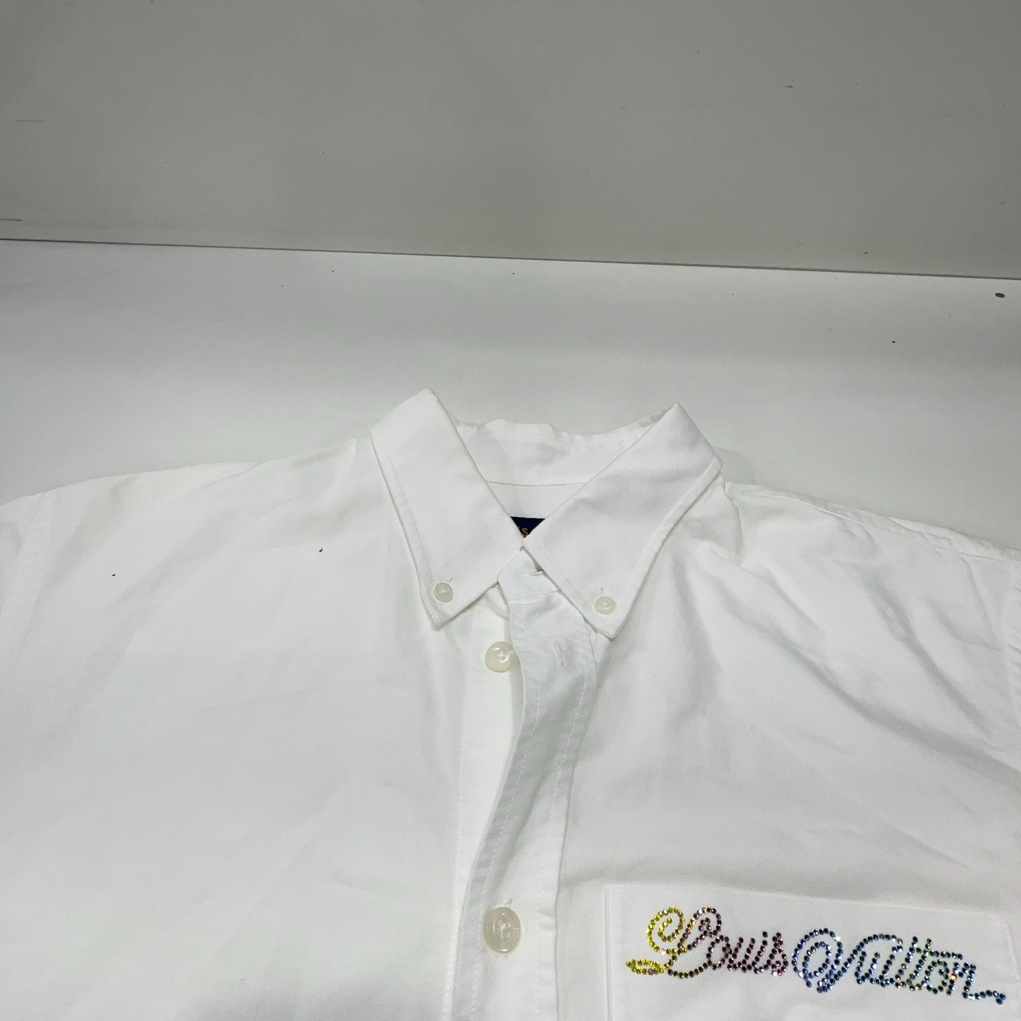 Louis Vuitton Louis Vuitton Script Logo Button Up Shirt Size L Size US L / EU 52-54 / 3 - 6 Thumbnail