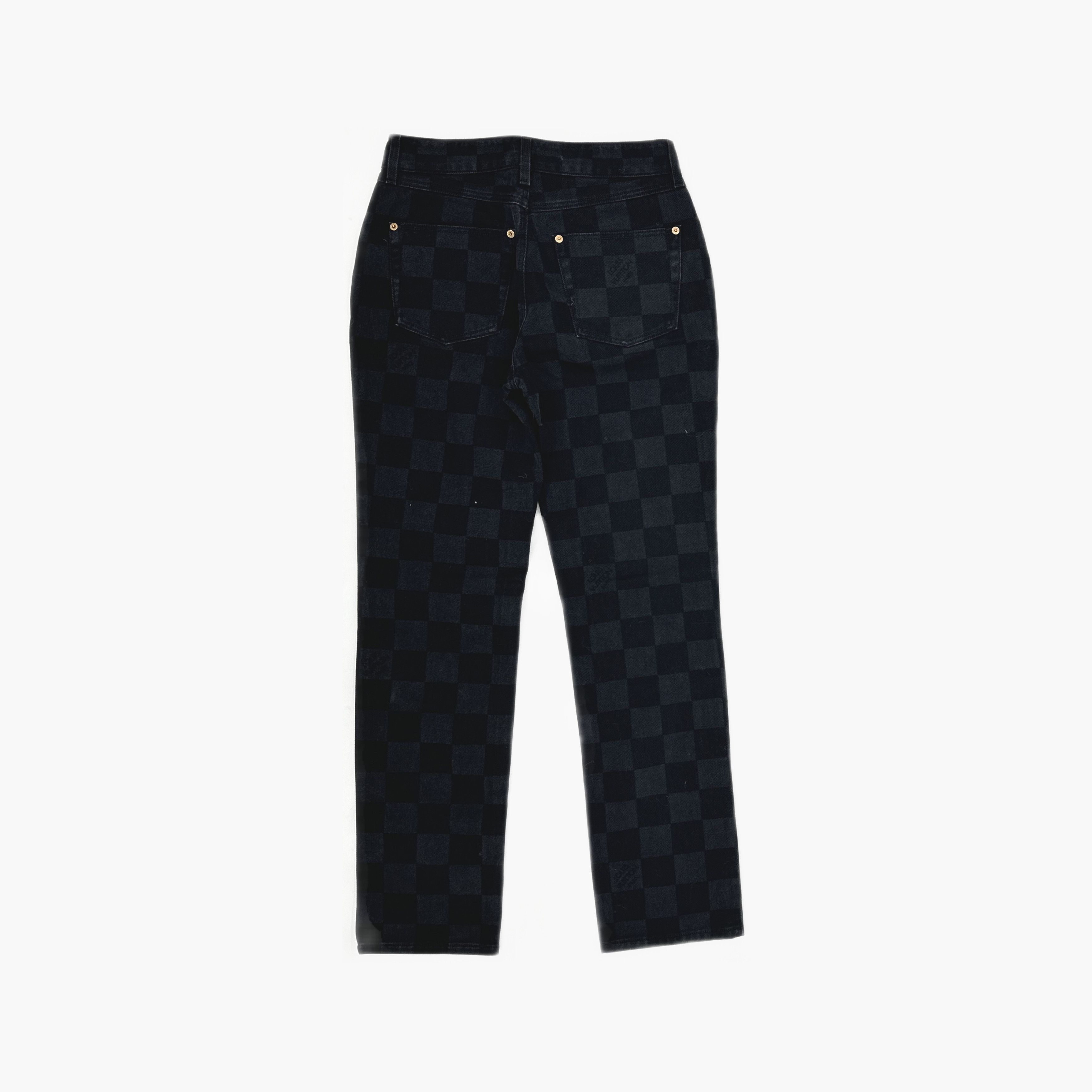 Louis Vuitton Louis Vuitton Damier Pattern Jeans 38 Size 27" / US 4 / IT 40 - 2 Thumbnail