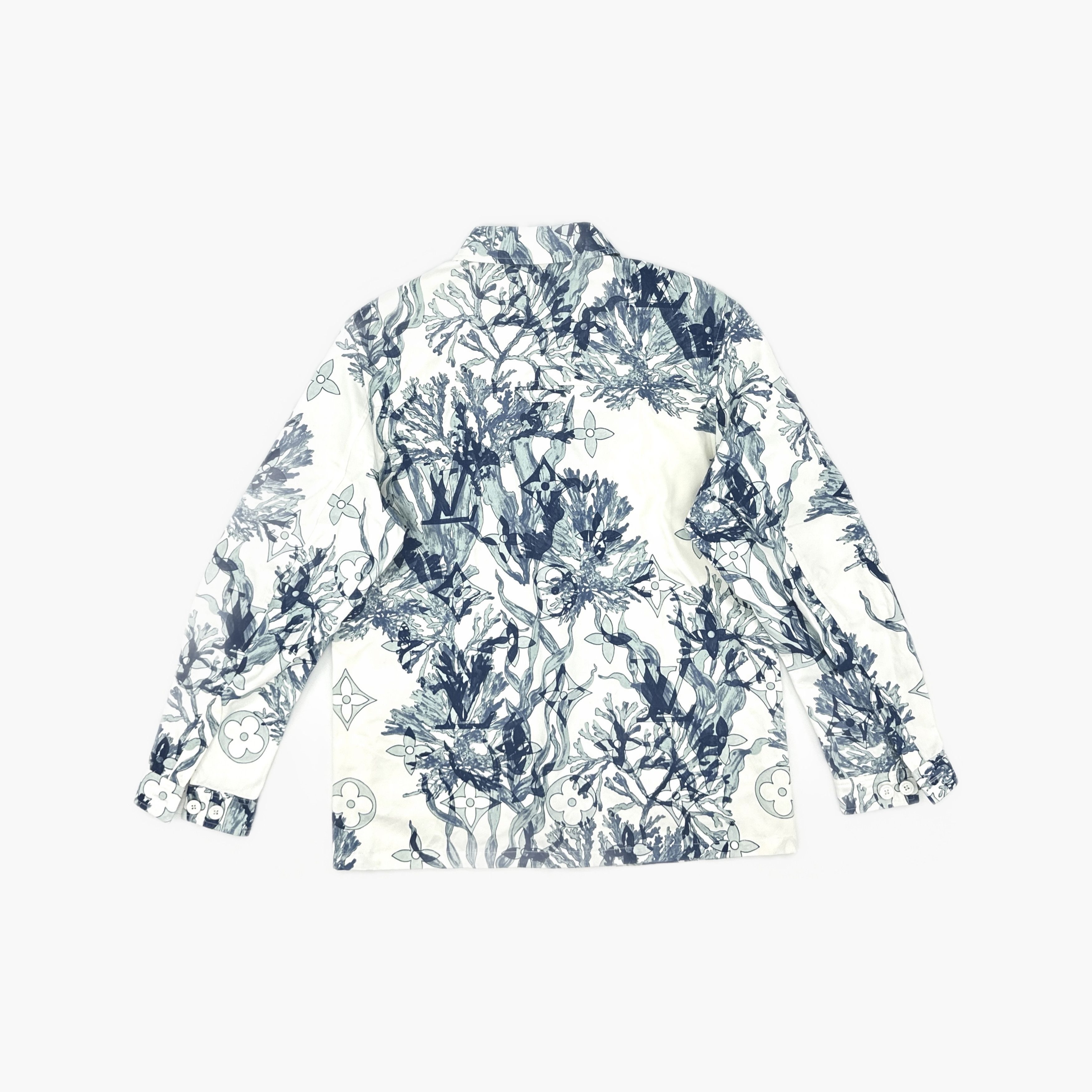 Louis Vuitton Louis Vuitton Graphic Monogram Long Sleeve Shirt M Size US M / EU 48-50 / 2 - 2 Thumbnail