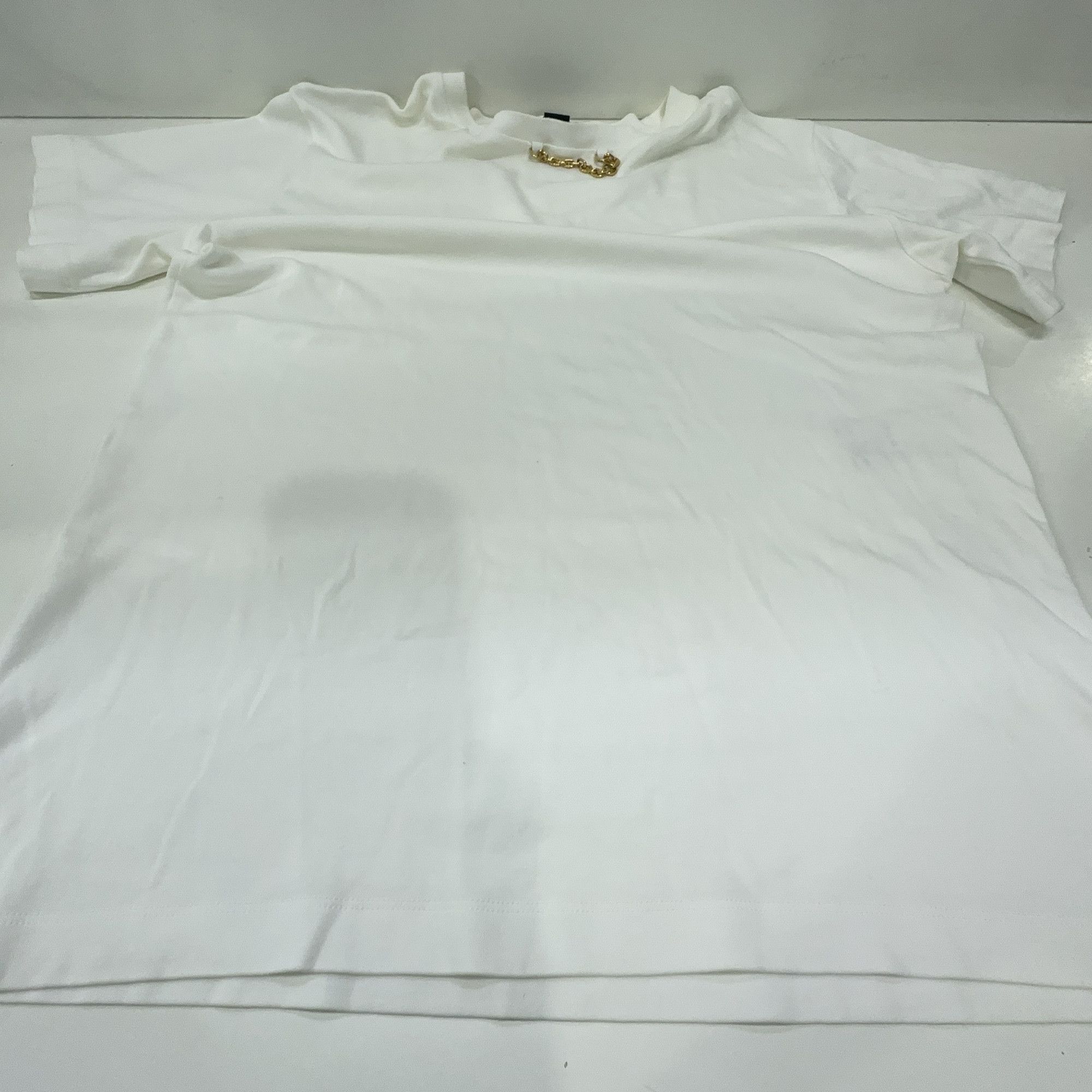 Louis Vuitton Louis Vuitton Chain Detail White T-Shirt S Size S / US 4 / IT 40 - 7 Thumbnail