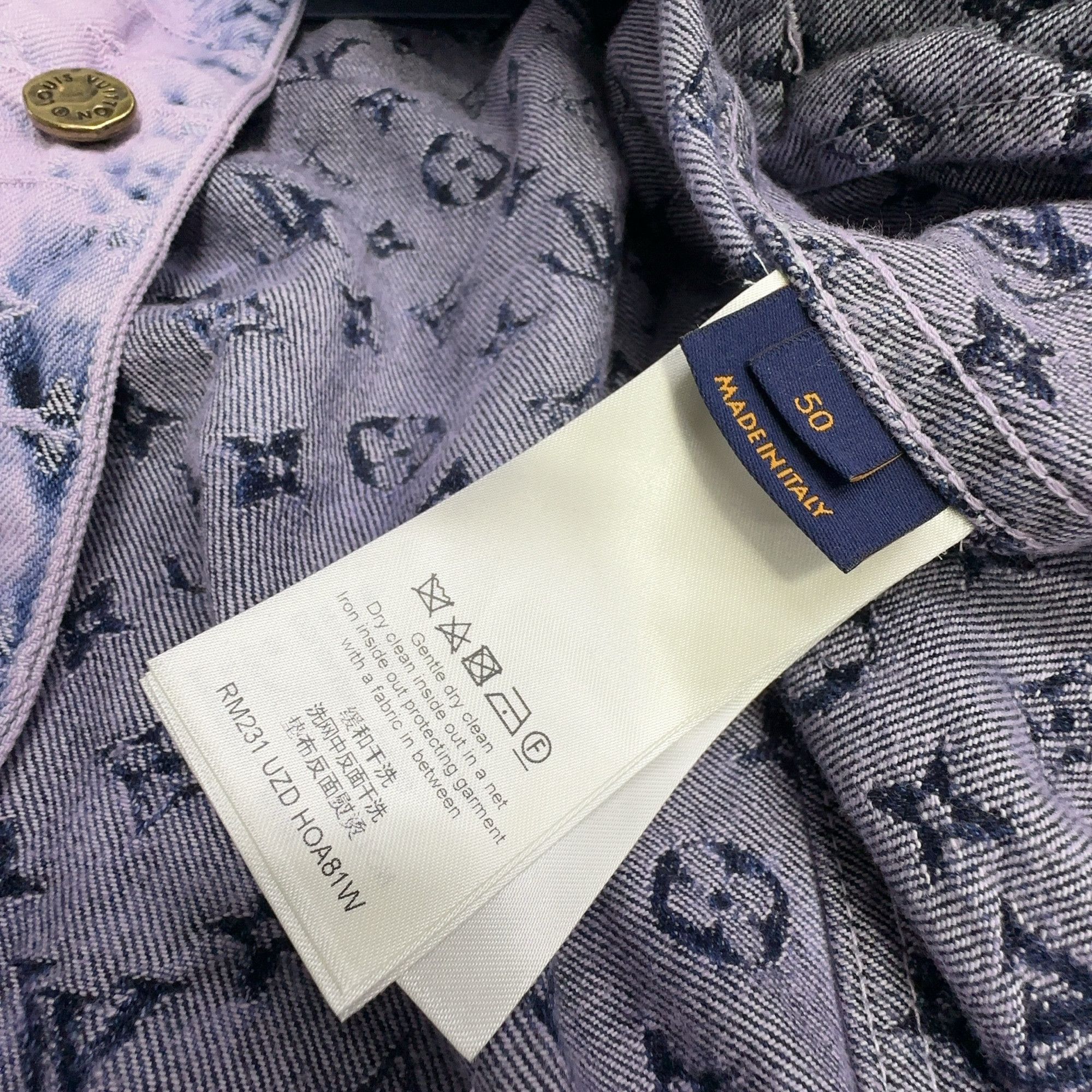 Louis Vuitton Louis Vuitton Monogram Jacquard Denim Jacket 50 Size US M / EU 48-50 / 2 - 2 Thumbnail