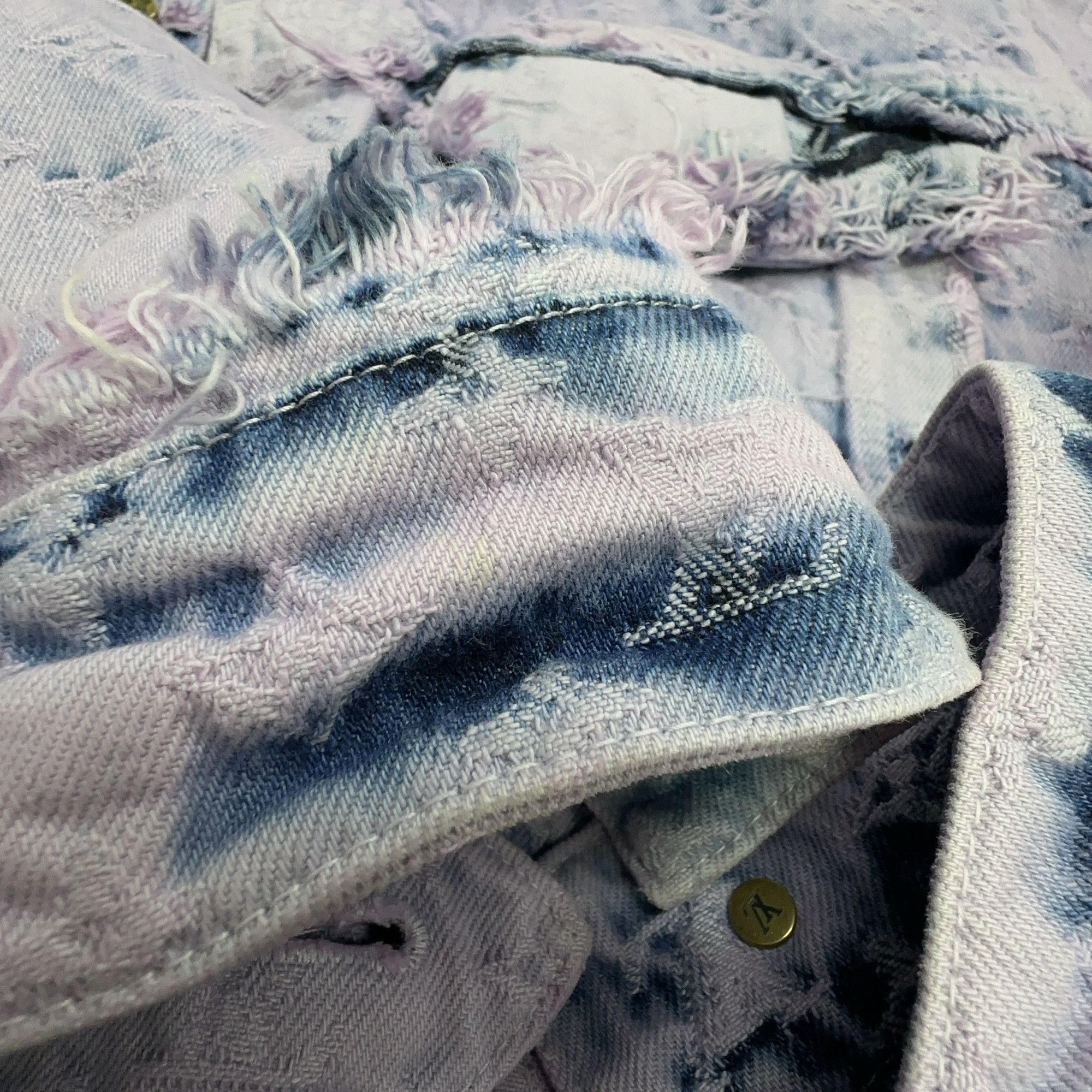 Louis Vuitton Louis Vuitton Monogram Jacquard Denim Jacket 50 Size US M / EU 48-50 / 2 - 4 Thumbnail
