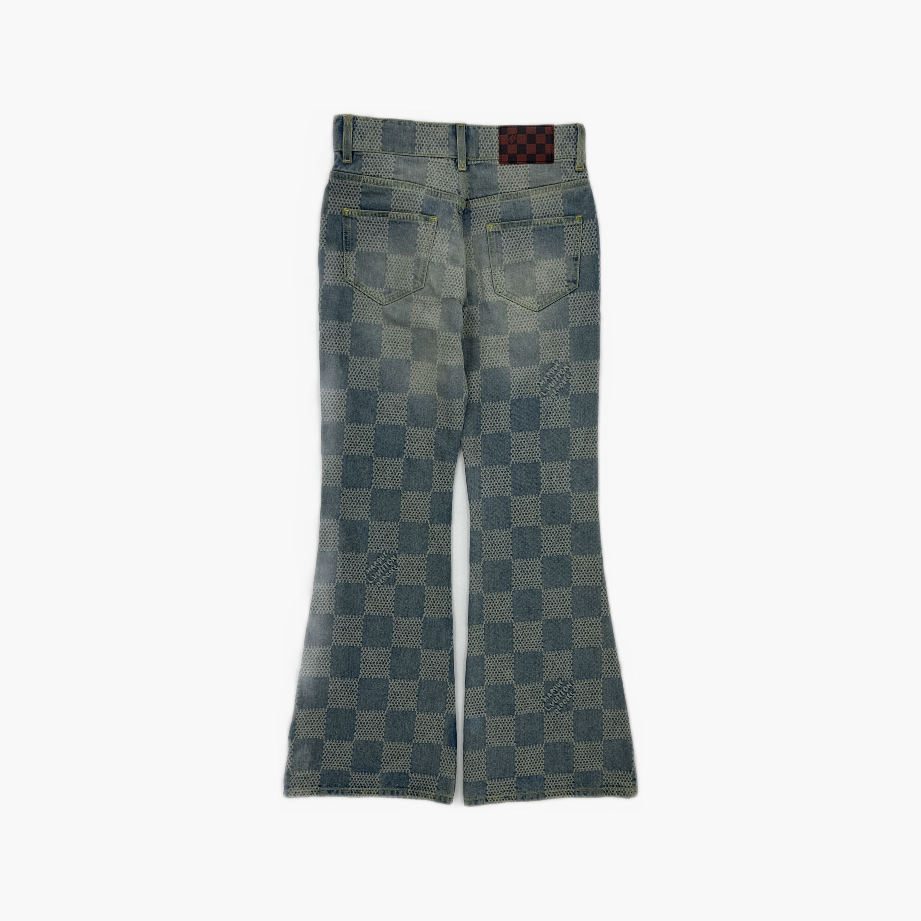 Louis Vuitton Louis Vuitton Damier Pattern Jeans 26 Size US 26 / EU 42 - 2 Thumbnail
