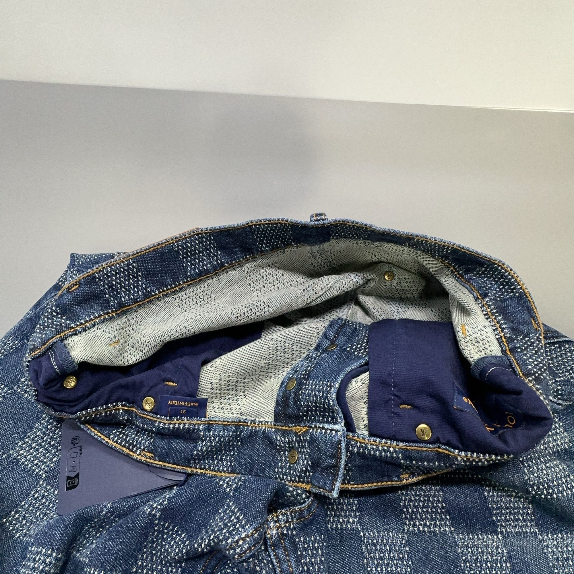Louis Vuitton Louis Vuitton Damier Skateboard Denim Jeans 31 Size US 31 - 7 Thumbnail