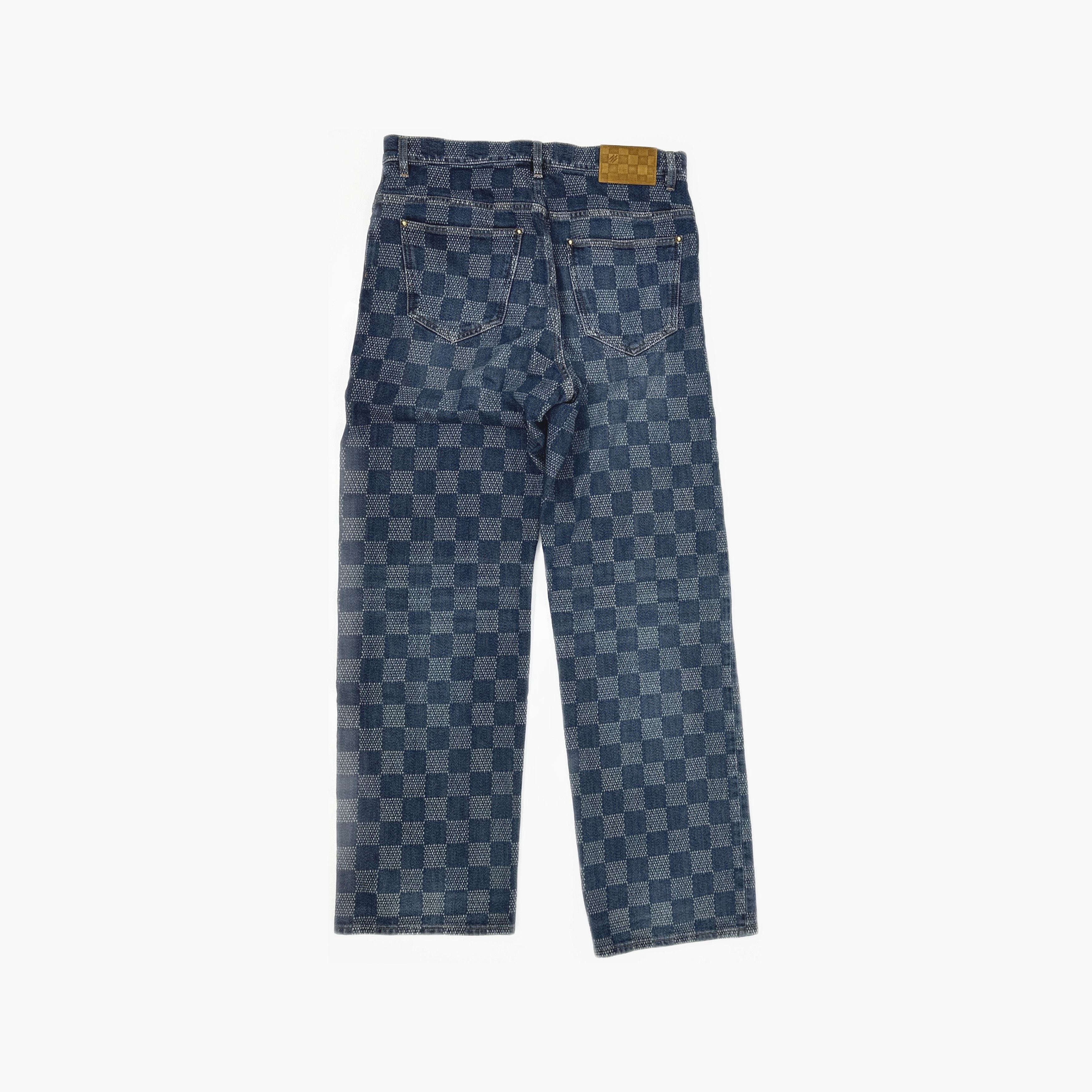 Louis Vuitton Louis Vuitton Damier Skateboard Denim Jeans 31 Size US 31 - 2 Thumbnail