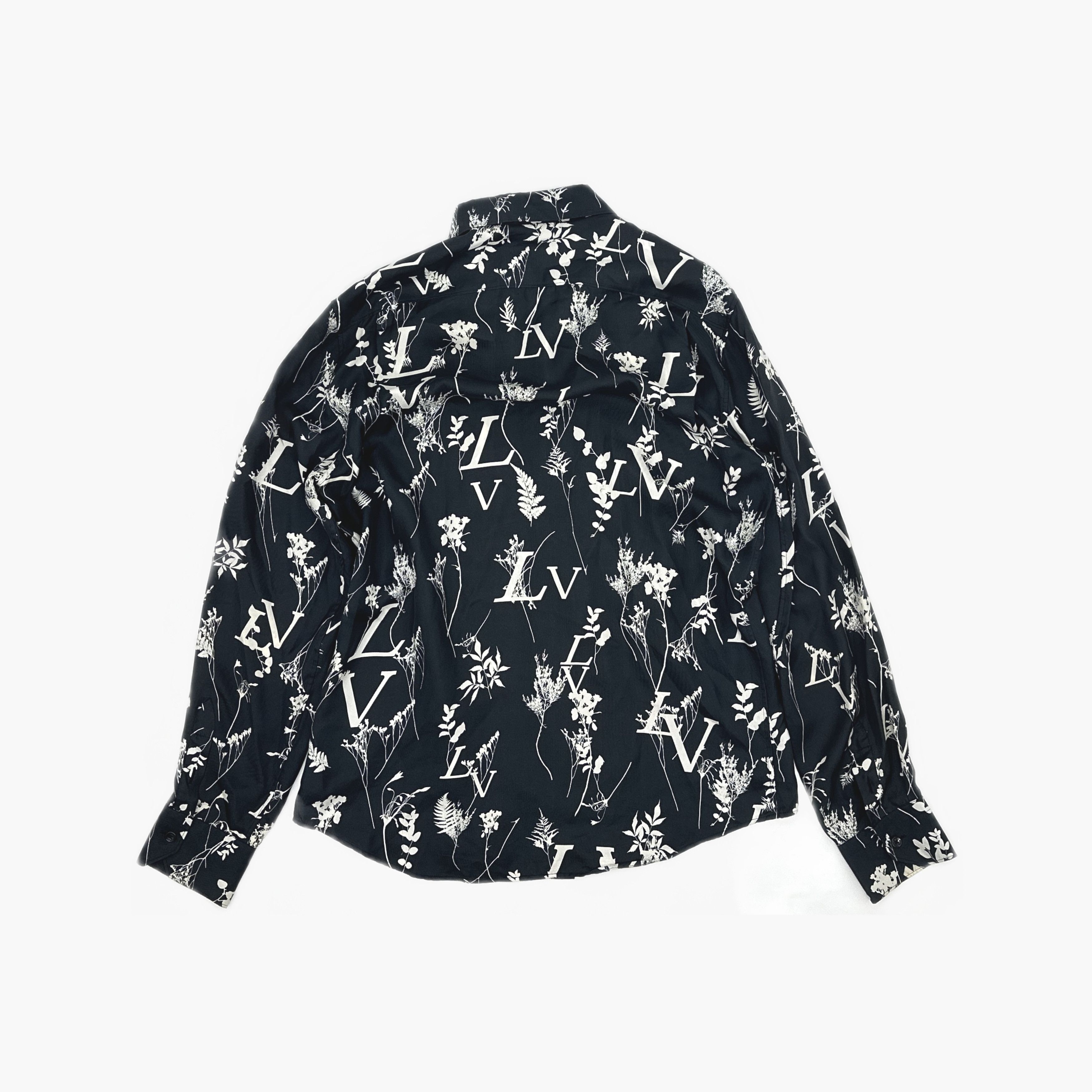 Louis Vuitton Louis Vuitton Leaf Monogram Print Silk Shirt L Size US L / EU 52-54 / 3 - 2 Thumbnail