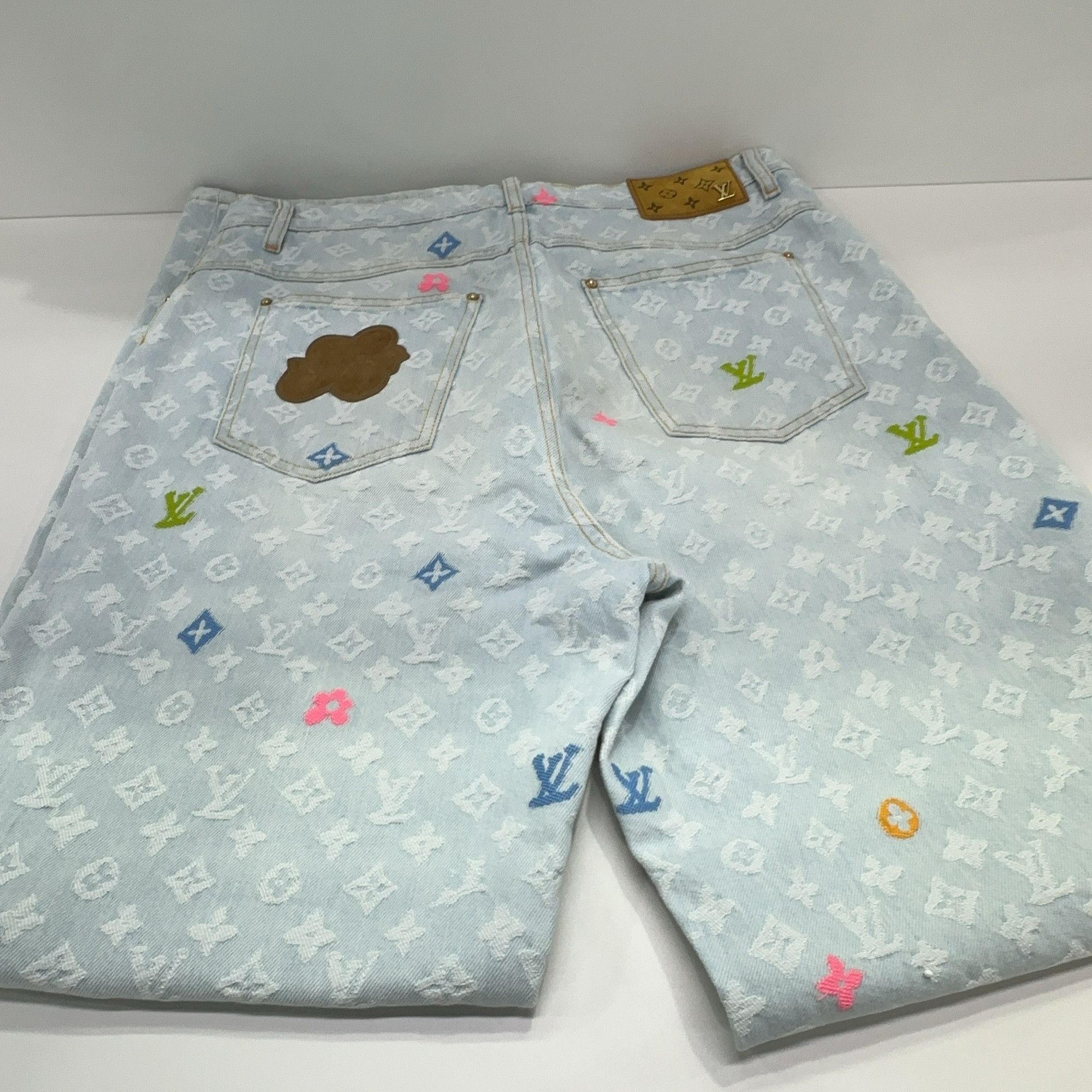 Louis Vuitton Louis Vuitton x Tyler Monogram Denim Jeans 30 Size US 30 / EU 46 - 9 Thumbnail