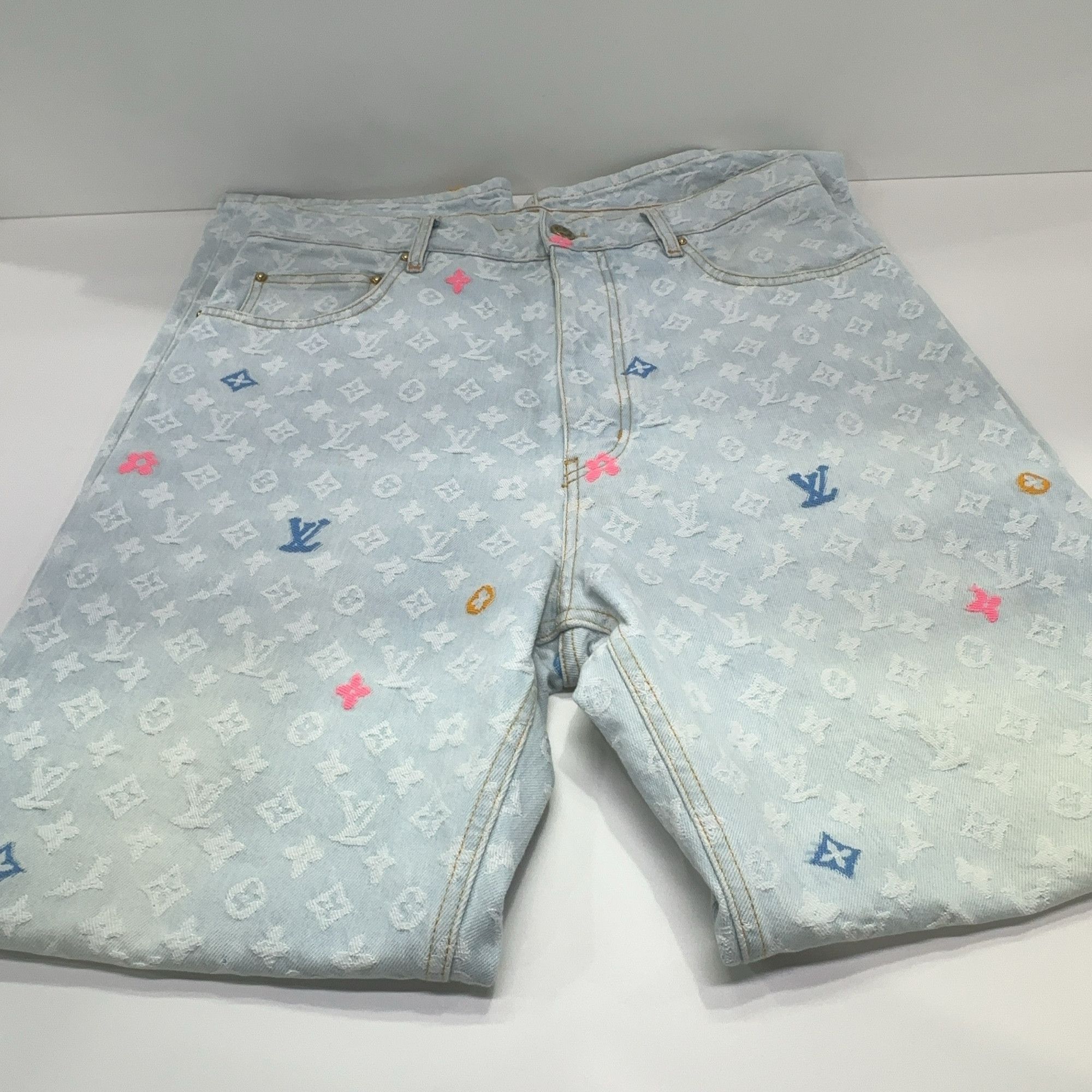 Louis Vuitton Louis Vuitton x Tyler Monogram Denim Jeans 30 Size US 30 / EU 46 - 6 Thumbnail