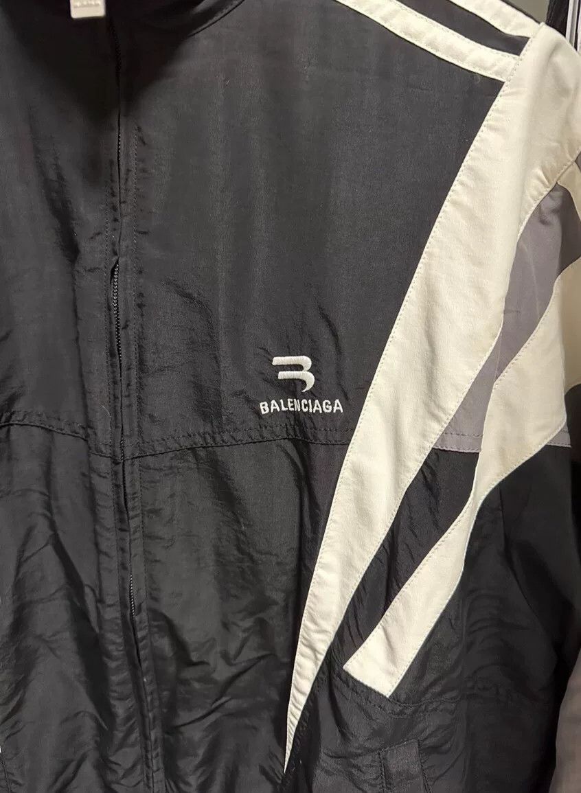 Balenciaga Balenciaga Black Striped Sporty Jacket Size US M / EU 48-50 / 2 - 2 Thumbnail