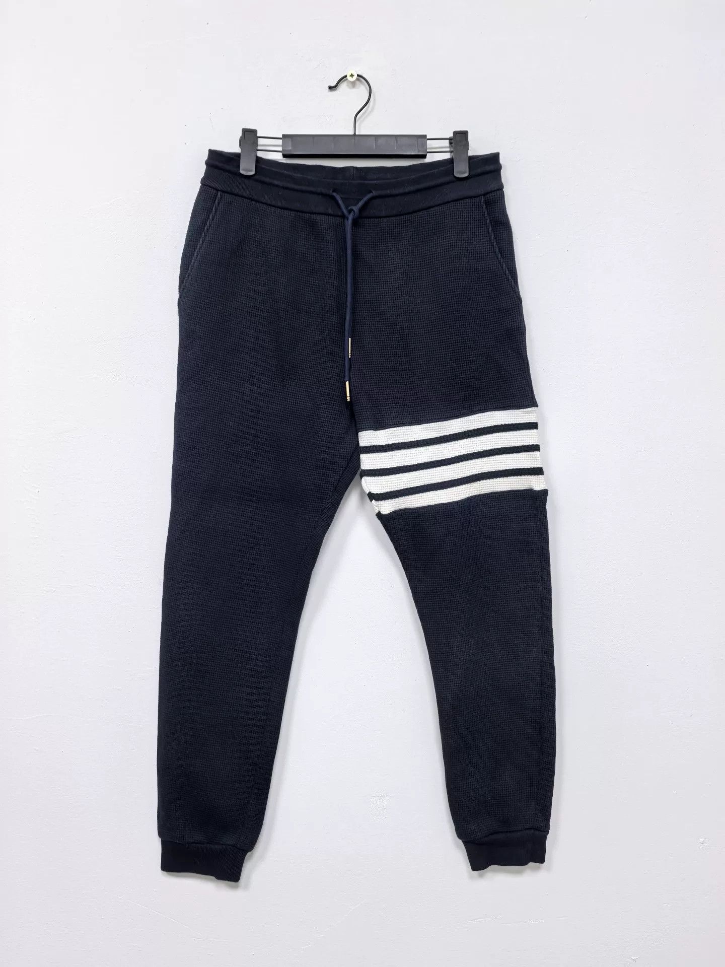 Thom Browne Thom Browne Classic Waffle Sweatpants Size US 31 - 2 Thumbnail