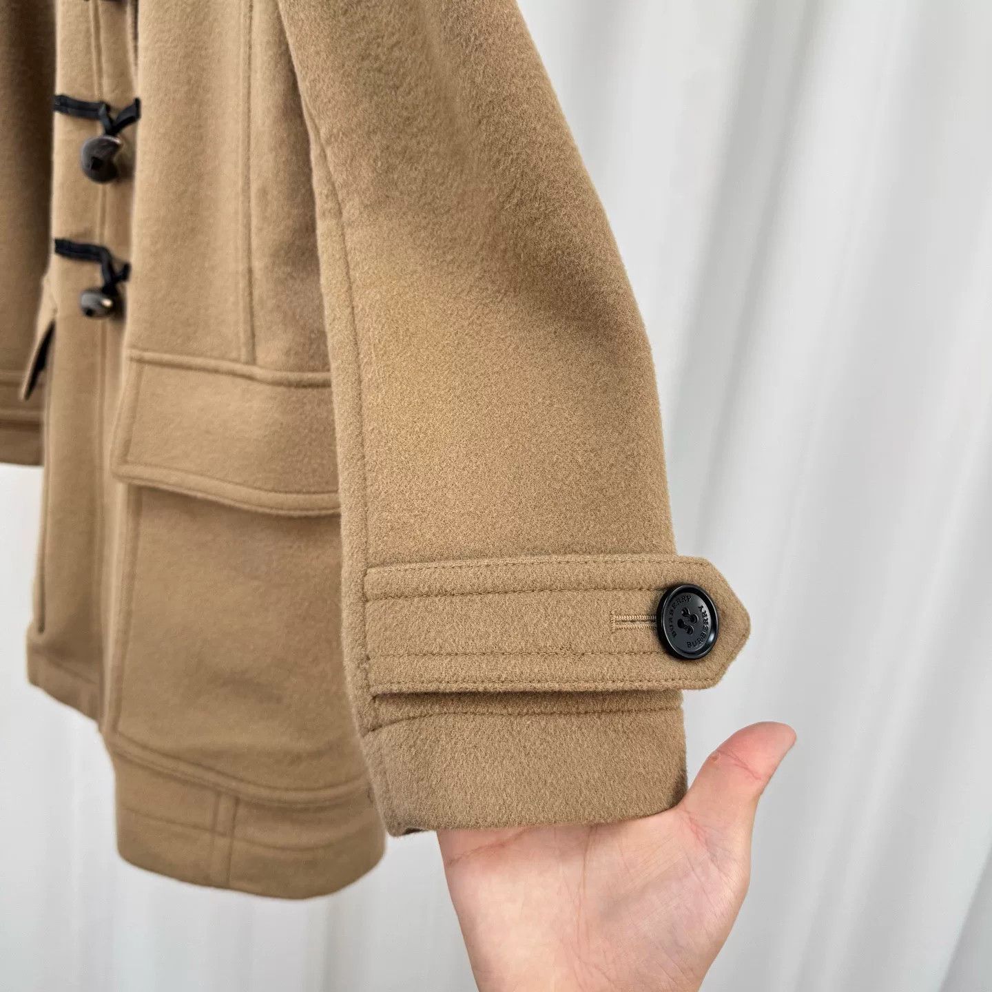 Burberry Burberry Khaki Horn Button Wool Coat Size M / US 6-8 / IT 42-44 - 4 Thumbnail