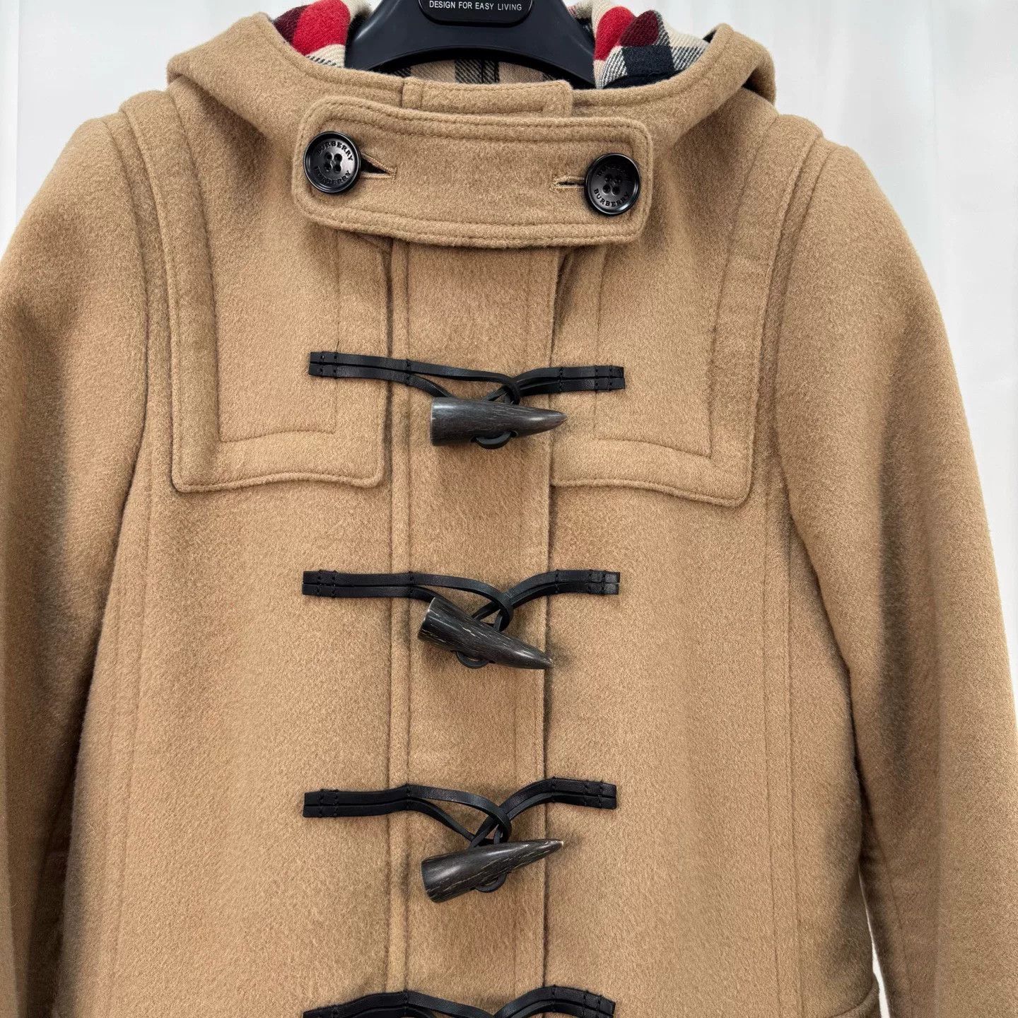Burberry Burberry Khaki Horn Button Wool Coat Size M / US 6-8 / IT 42-44 - 3 Thumbnail
