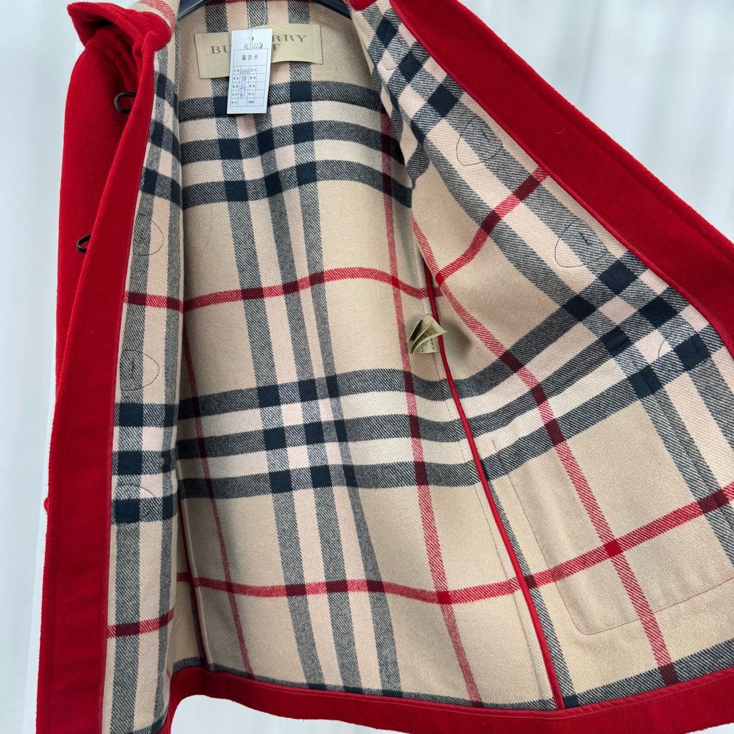 Burberry Burberry Check Lining Horn Button Wool Coat Size M / US 6-8 / IT 42-44 - 5 Thumbnail