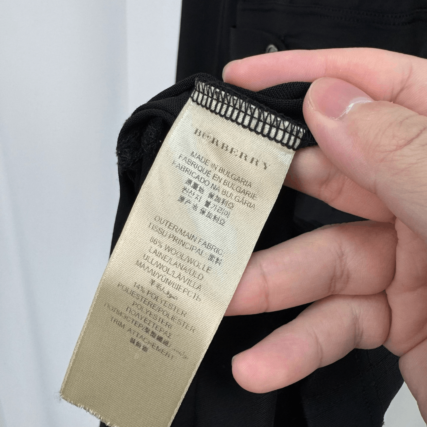 Burberry Burberry Black Epaulet Wool Dress Size M / US 6-8 / IT 42-44 - 6 Thumbnail