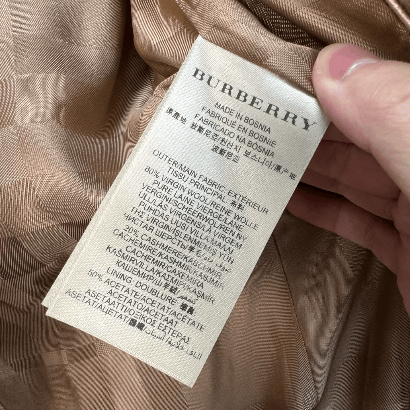Burberry Burberry Camel Wool Double-Breasted Coat Size M / US 6-8 / IT 42-44 - 6 Thumbnail