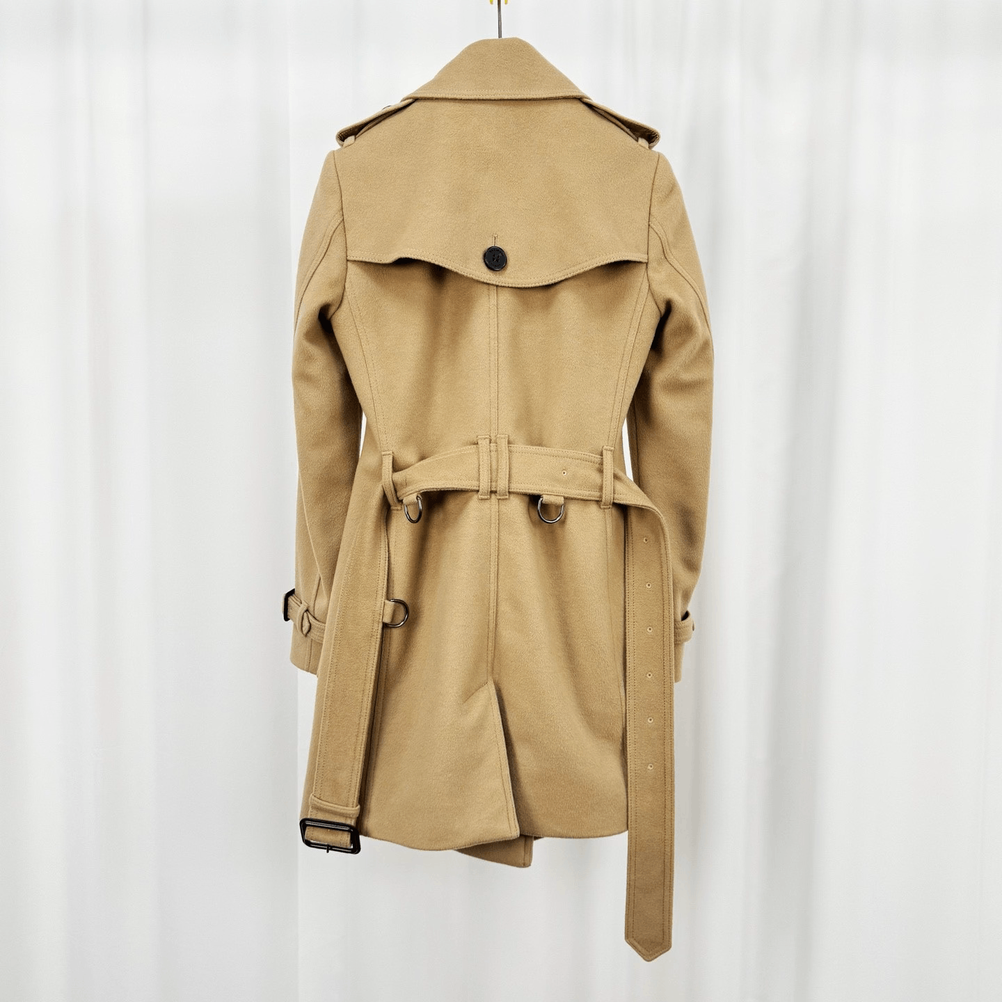 Burberry Burberry Camel Wool Double-Breasted Coat Size M / US 6-8 / IT 42-44 - 2 Thumbnail
