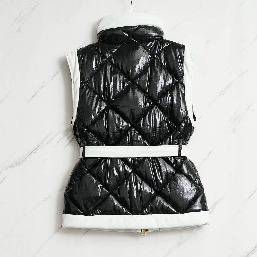 Balmain Balmain Women's Quilted Belted Vest Size M / US 6-8 / IT 42-44 - 4 Thumbnail