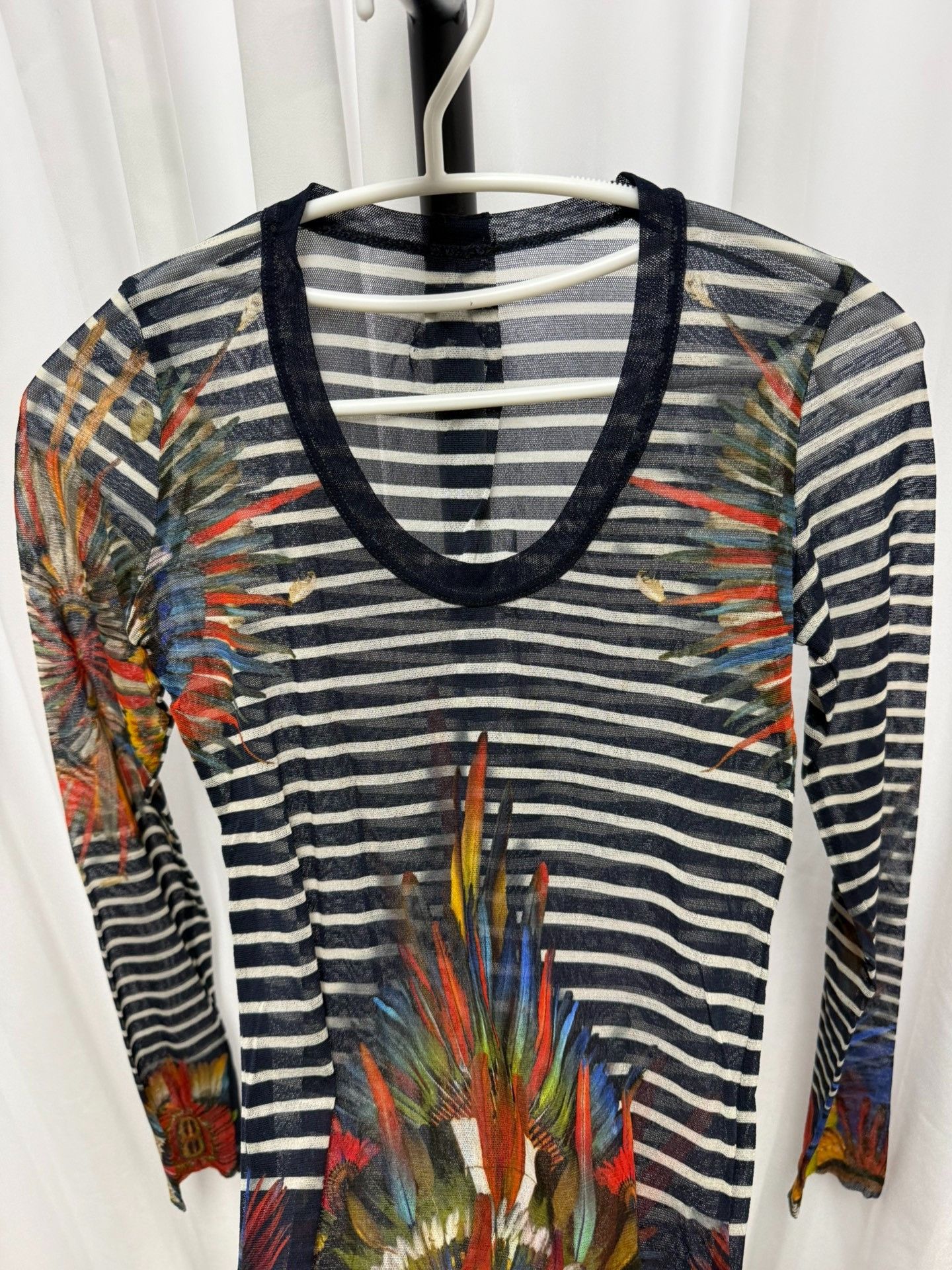 Jean Paul Gaultier Jean Paul Gaultier Striped Mesh Top Size M / US 6-8 / IT 42-44 - 5 Thumbnail