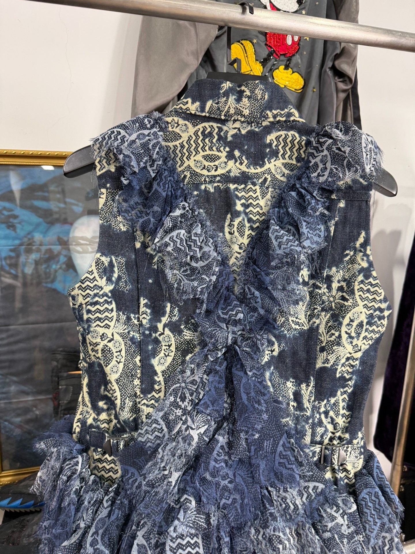 Issey Miyake Issey Miyake Blue Floral Ruffled Vest Size M / US 6-8 / IT 42-44 - 8 Thumbnail