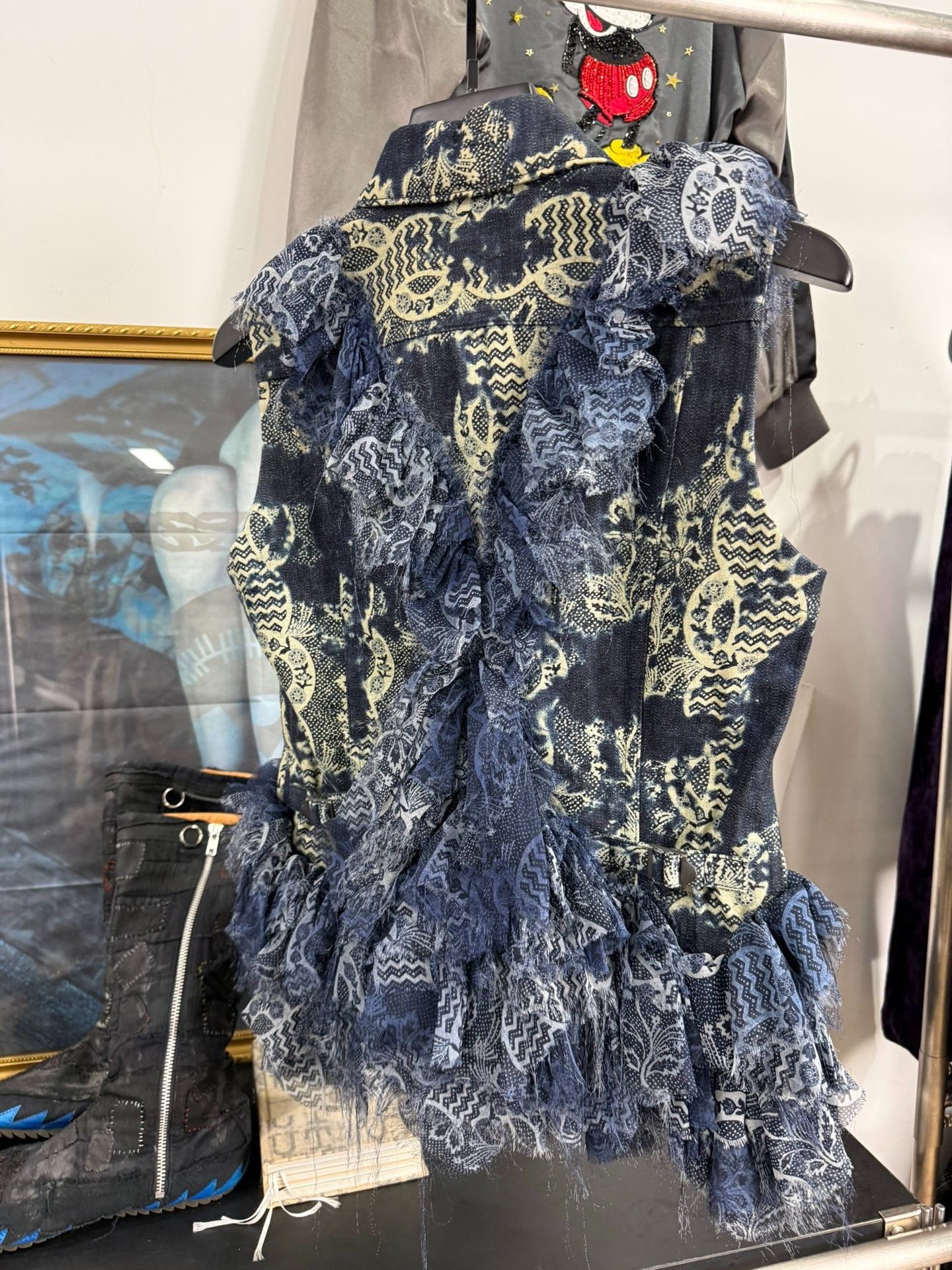 Issey Miyake Issey Miyake Blue Floral Ruffled Vest Size M / US 6-8 / IT 42-44 - 7 Thumbnail