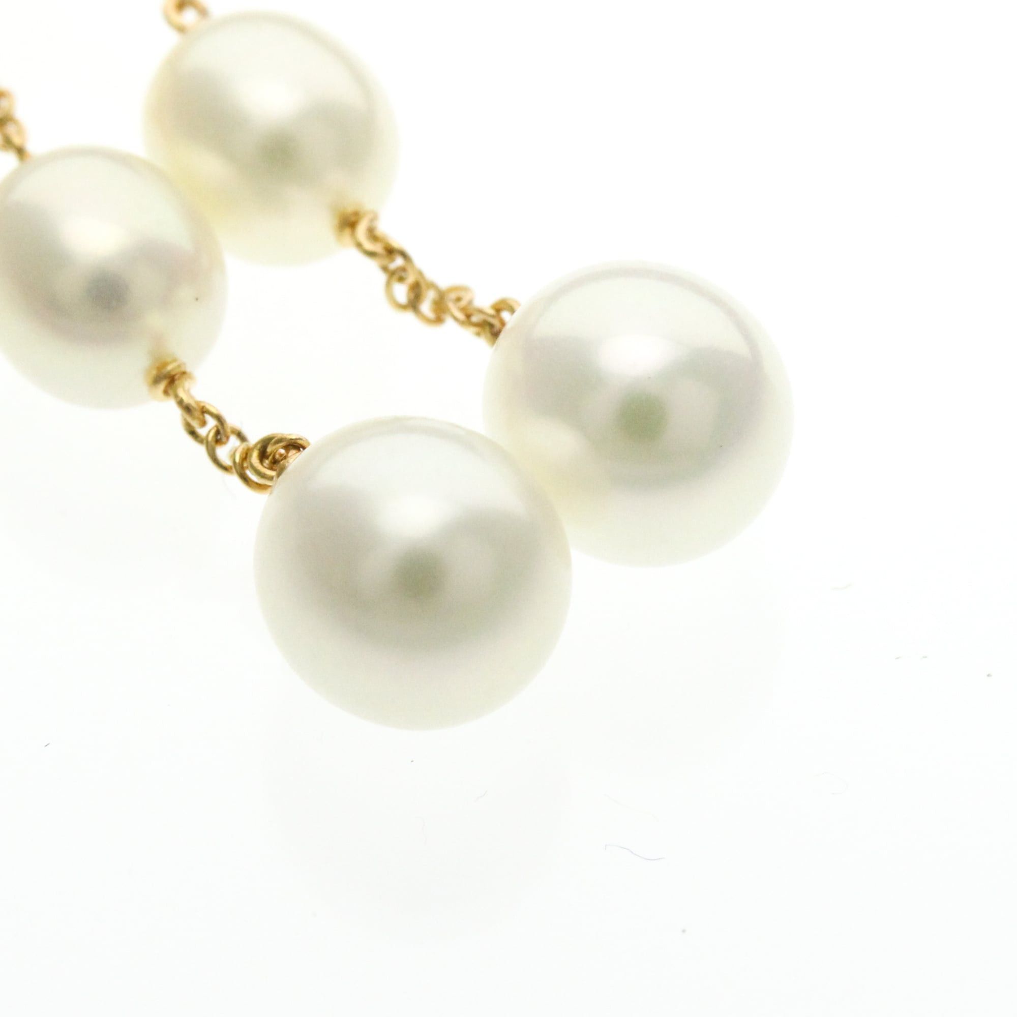 Tiffany & Co. Tiffany By The Yard Pearl Earrings Freshwater Pearl Yellow Gold (18K) Drop Earrings Size ONE SIZE - 10 Thumbnail
