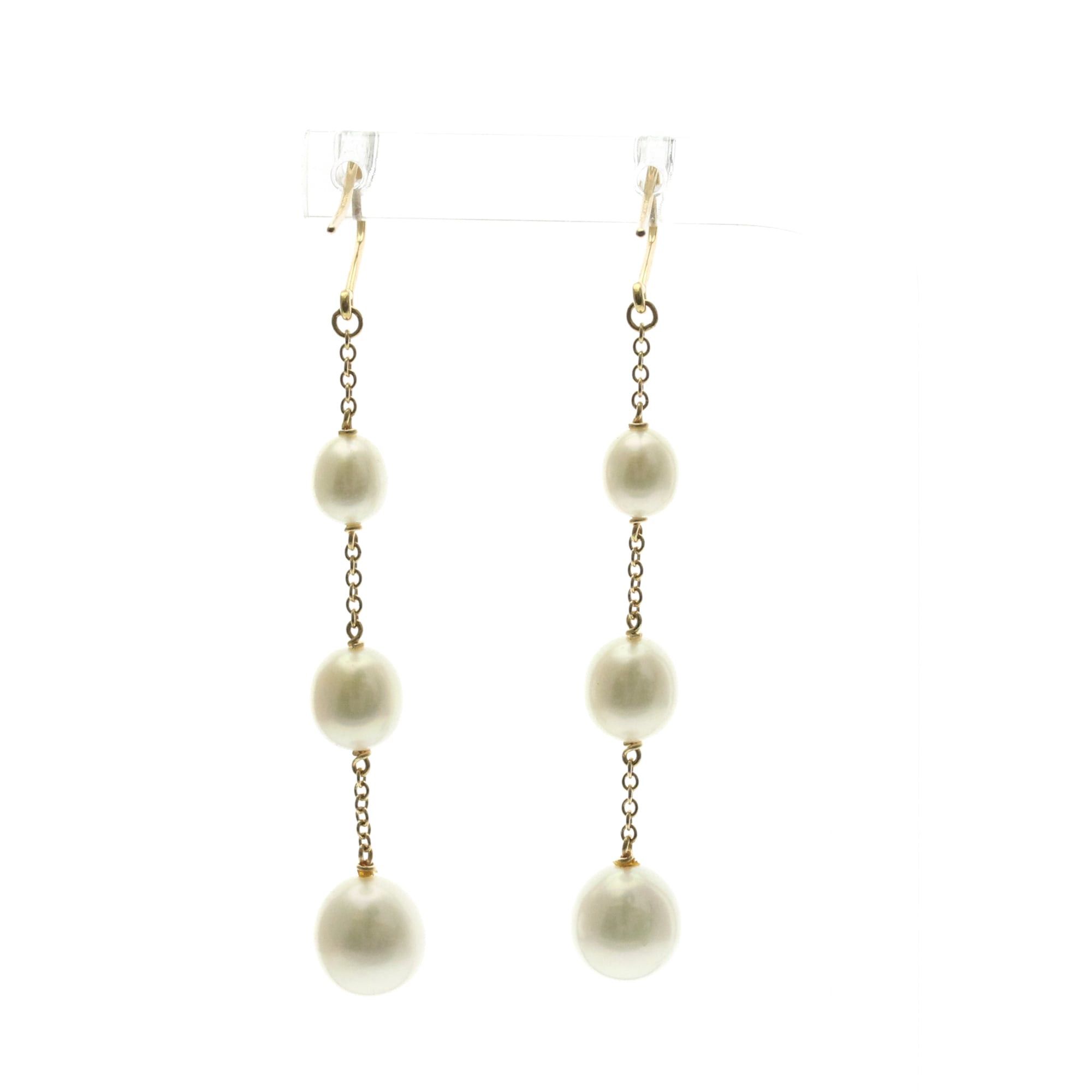 Tiffany & Co. Tiffany By The Yard Pearl Earrings Freshwater Pearl Yellow Gold (18K) Drop Earrings Size ONE SIZE - 2 Thumbnail