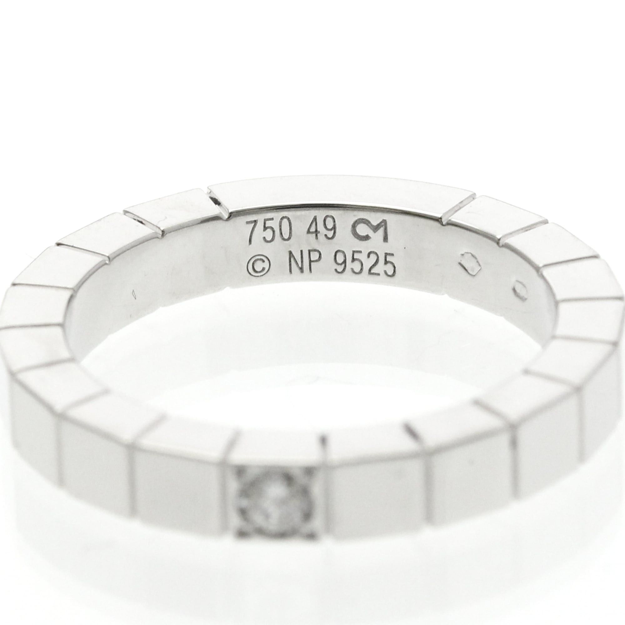 Cartier Cartier Lanieres 1P Diamond White Gold (18K) Fashion Diamond Band Ring Silver Size ONE SIZE - 5 Thumbnail
