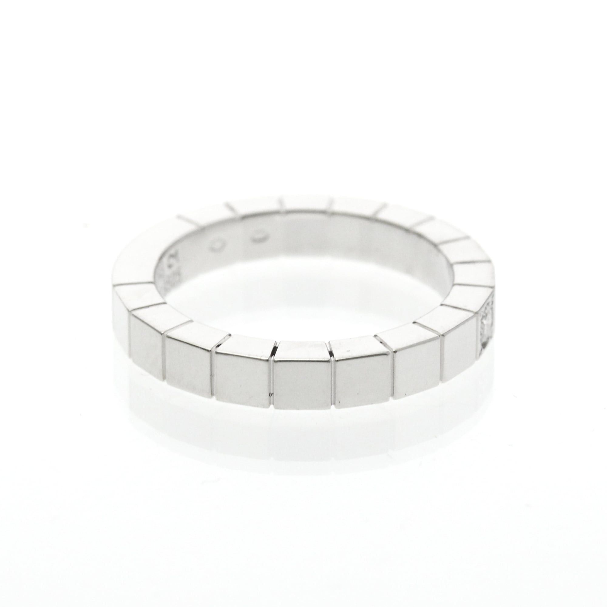 Cartier Cartier Lanieres 1P Diamond White Gold (18K) Fashion Diamond Band Ring Silver Size ONE SIZE - 4 Thumbnail