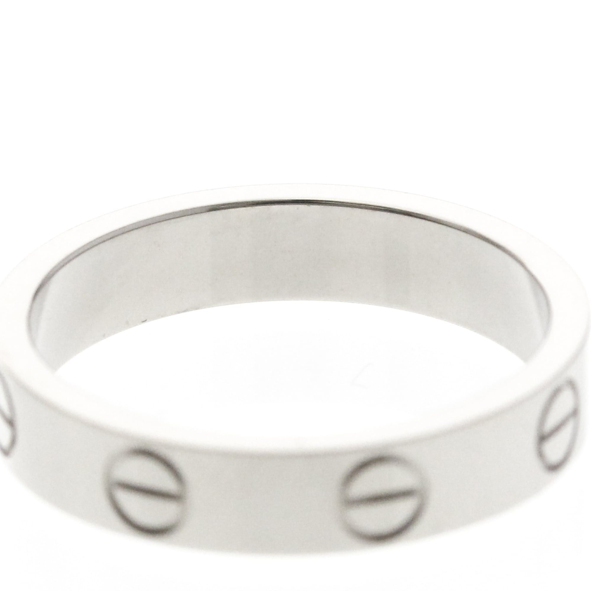 Cartier Cartier Mini Love Ring White Gold (18K) Fashion No Stone Band Ring Silver Size ONE SIZE - 7 Thumbnail