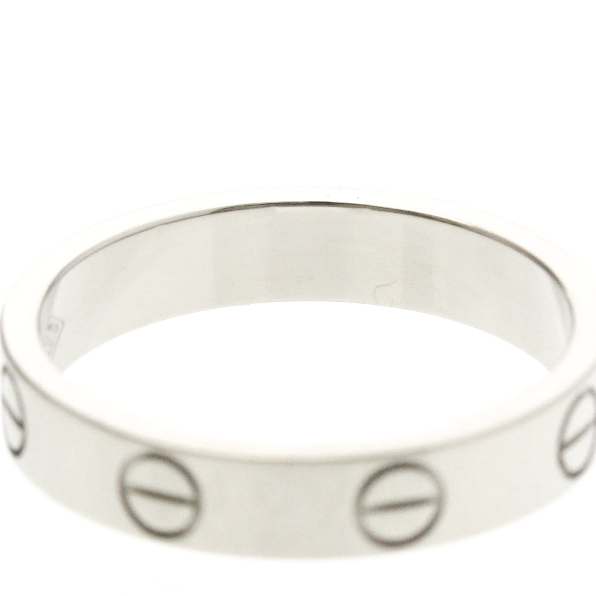 Cartier Cartier Mini Love Ring White Gold (18K) Fashion No Stone Band Ring Silver Size ONE SIZE - 7 Thumbnail
