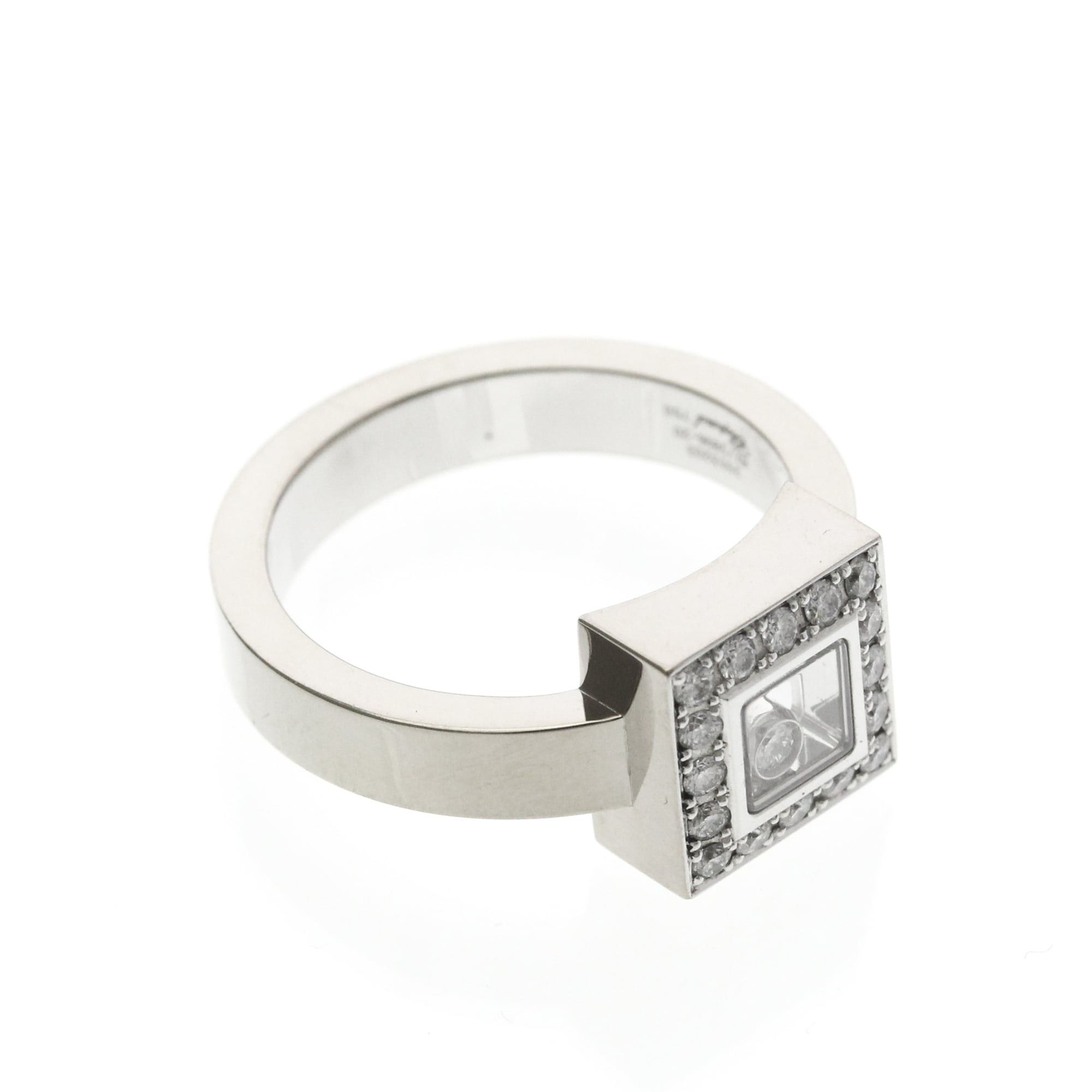 Chopard Chopard Happy Diamonds Ring 82/2896 White Gold (18K) Fashion Diamond Band Ring Silver Size ONE SIZE - 9 Thumbnail