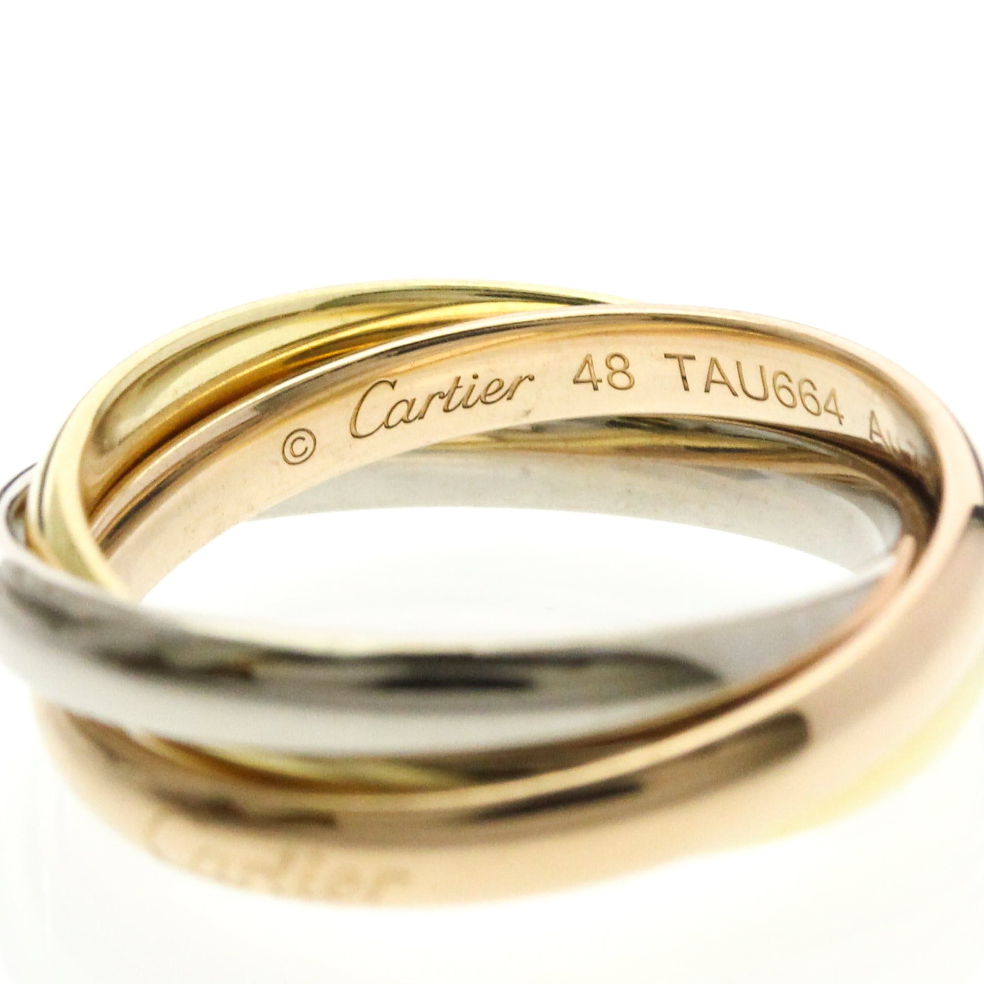 Cartier Cartier Trinity Yellow Gold (18K),Pink Gold (18K),White Gold (18K) Fashion No Stone Band Ring Gold Size ONE SIZE - 7 Thumbnail