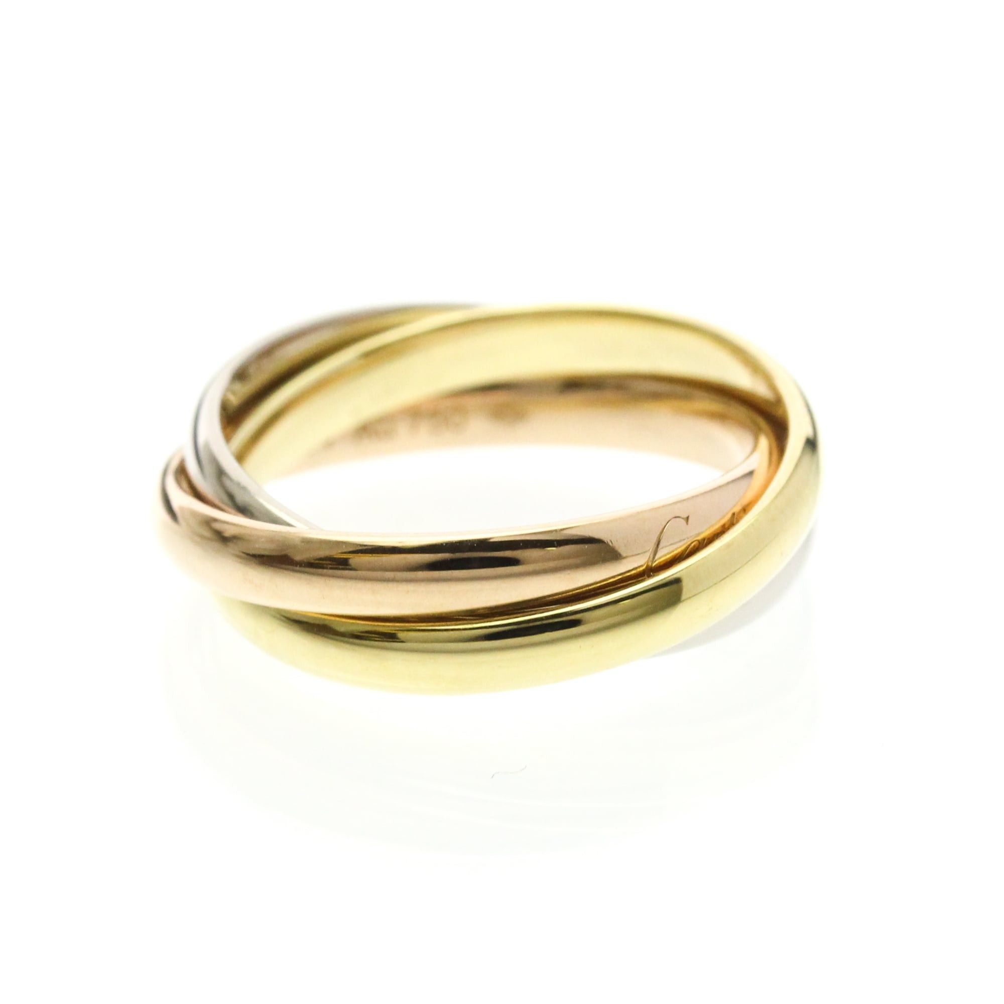Cartier Cartier Trinity Yellow Gold (18K),Pink Gold (18K),White Gold (18K) Fashion No Stone Band Ring Gold Size ONE SIZE - 4 Thumbnail