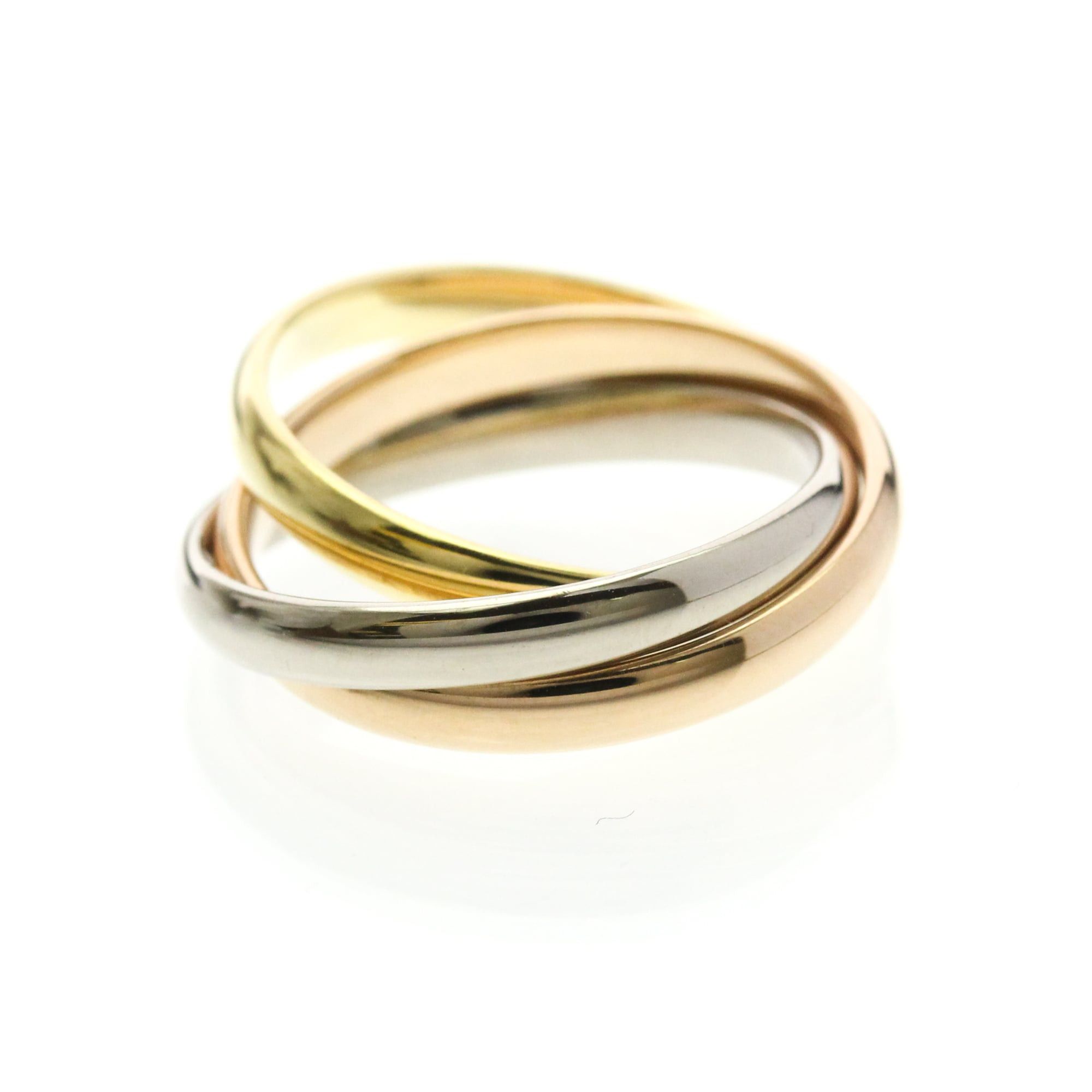 Cartier Cartier Trinity Yellow Gold (18K),Pink Gold (18K),White Gold (18K) Fashion No Stone Band Ring Gold Size ONE SIZE - 3 Thumbnail