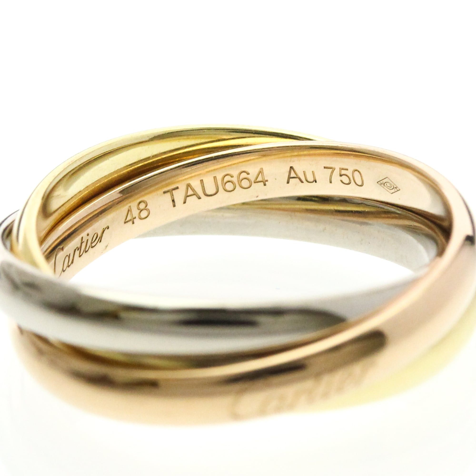 Cartier Cartier Trinity Yellow Gold (18K),Pink Gold (18K),White Gold (18K) Fashion No Stone Band Ring Gold Size ONE SIZE - 8 Thumbnail