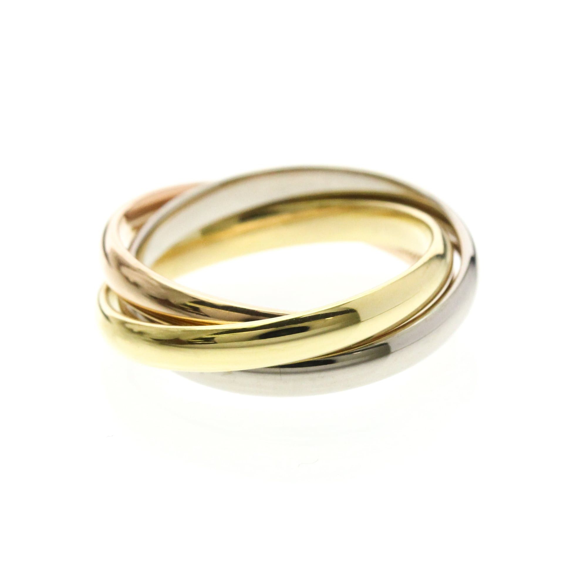 Cartier Cartier Trinity Yellow Gold (18K),Pink Gold (18K),White Gold (18K) Fashion No Stone Band Ring Gold Size ONE SIZE - 2 Thumbnail