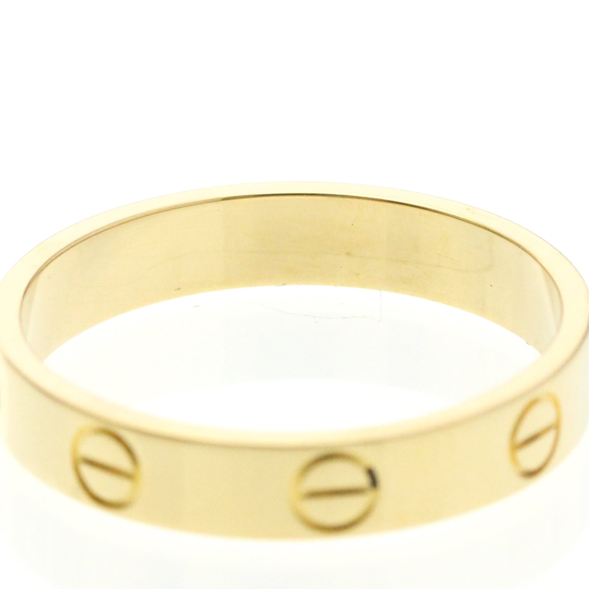 Cartier Cartier Mini Love Ring Yellow Gold (18K) Fashion No Stone Band Ring Gold Size ONE SIZE - 7 Thumbnail