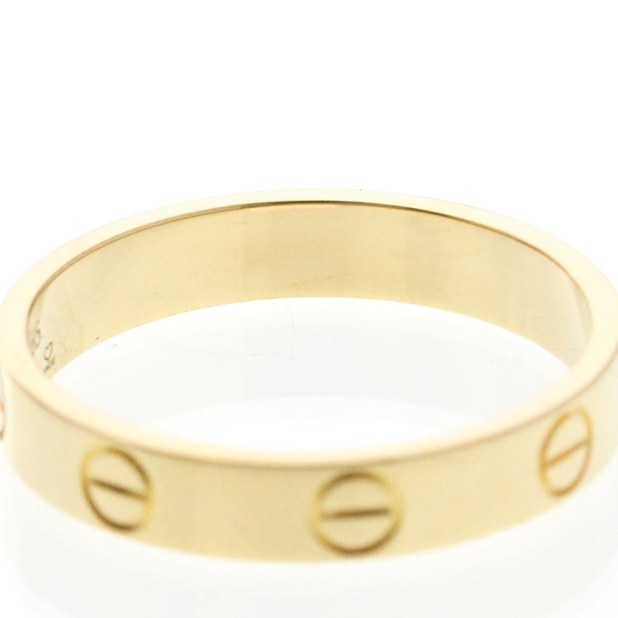 Cartier Cartier Mini Love Ring Yellow Gold (18K) Fashion No Stone Band Ring Gold Size ONE SIZE - 8 Thumbnail