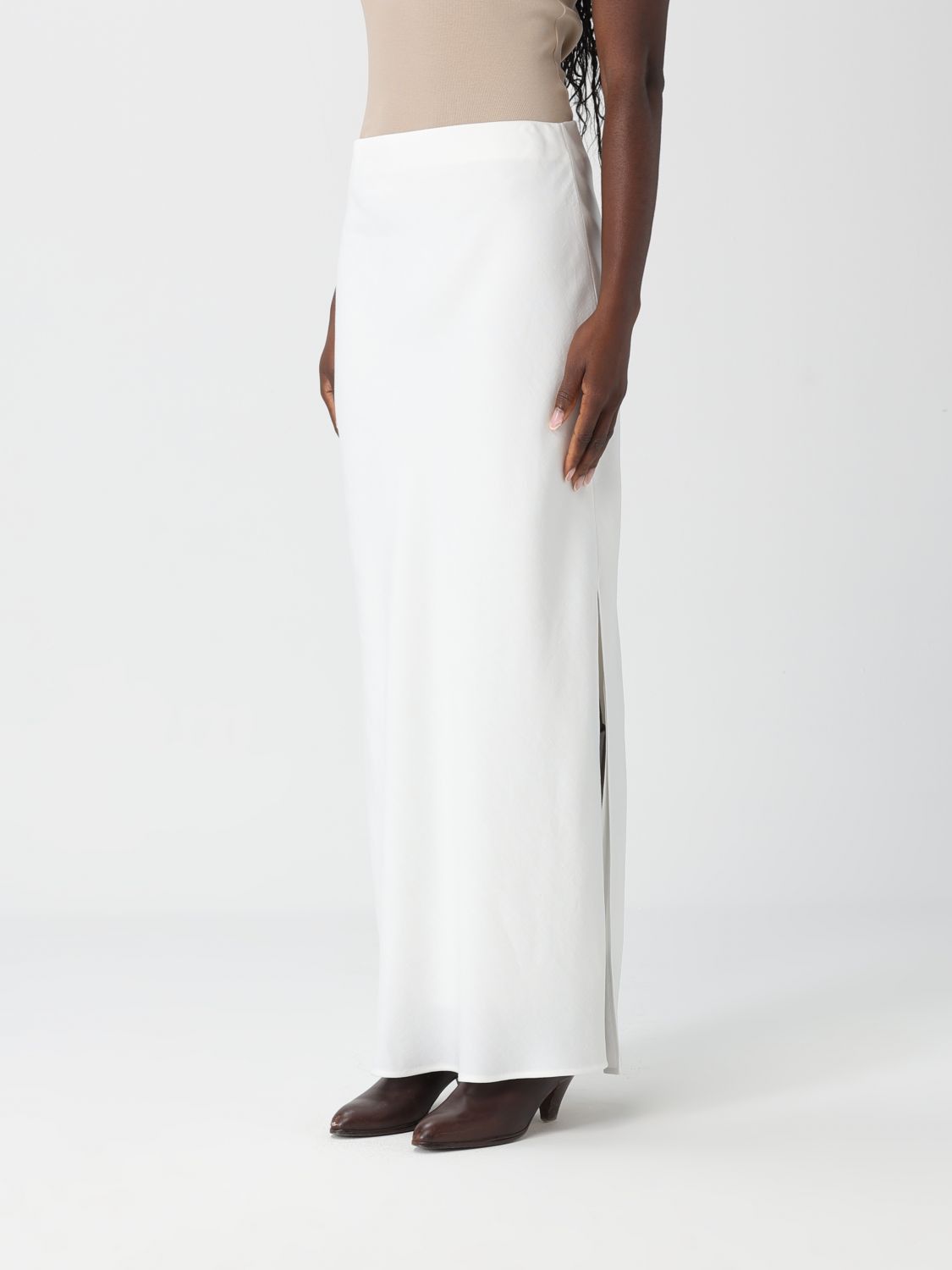 Brunello Cucinelli Brunello Cucinelli Skirt Woman White Size 32" / US 10 / IT 46 - 4 Thumbnail