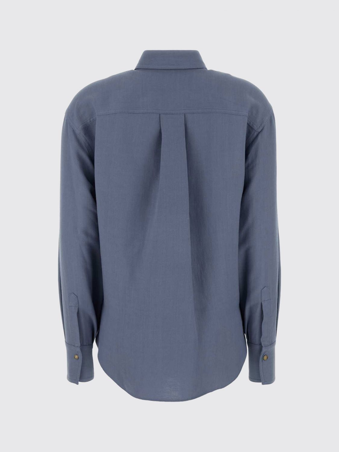 Brunello Cucinelli Brunello Cucinelli Shirt Woman Blue Size L / US 10 / IT 46 - 3 Thumbnail