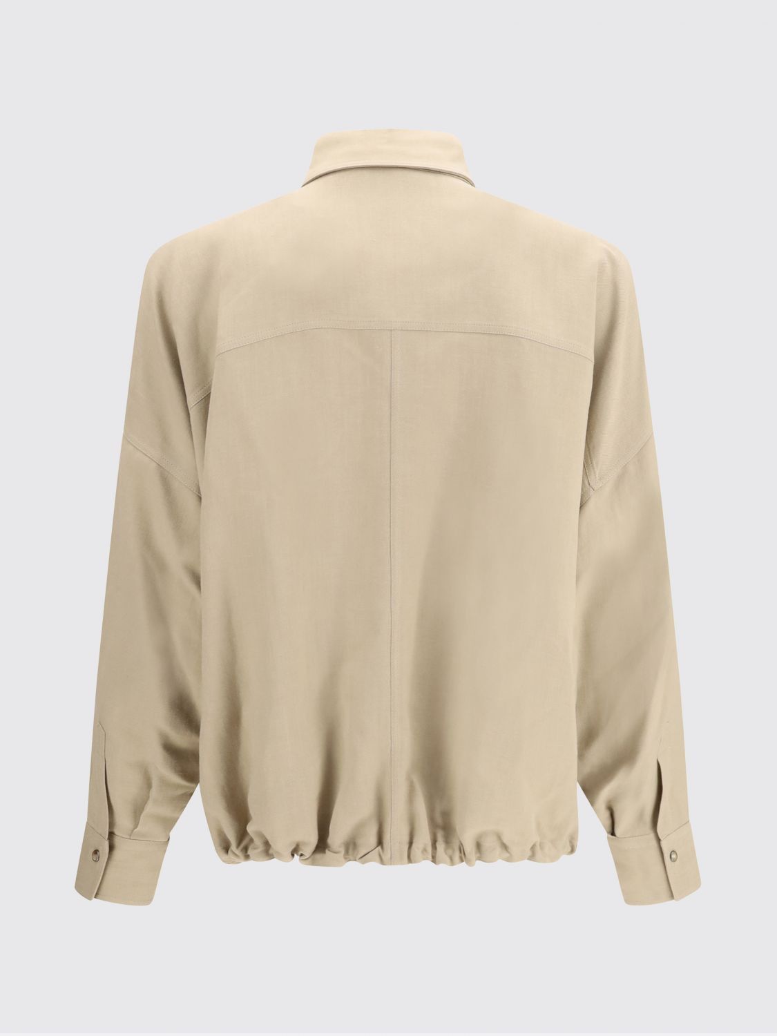 Brunello Cucinelli Brunello Cucinelli Shirt Woman Beige Size XL / US 12-14 / IT 48-50 - 3 Thumbnail