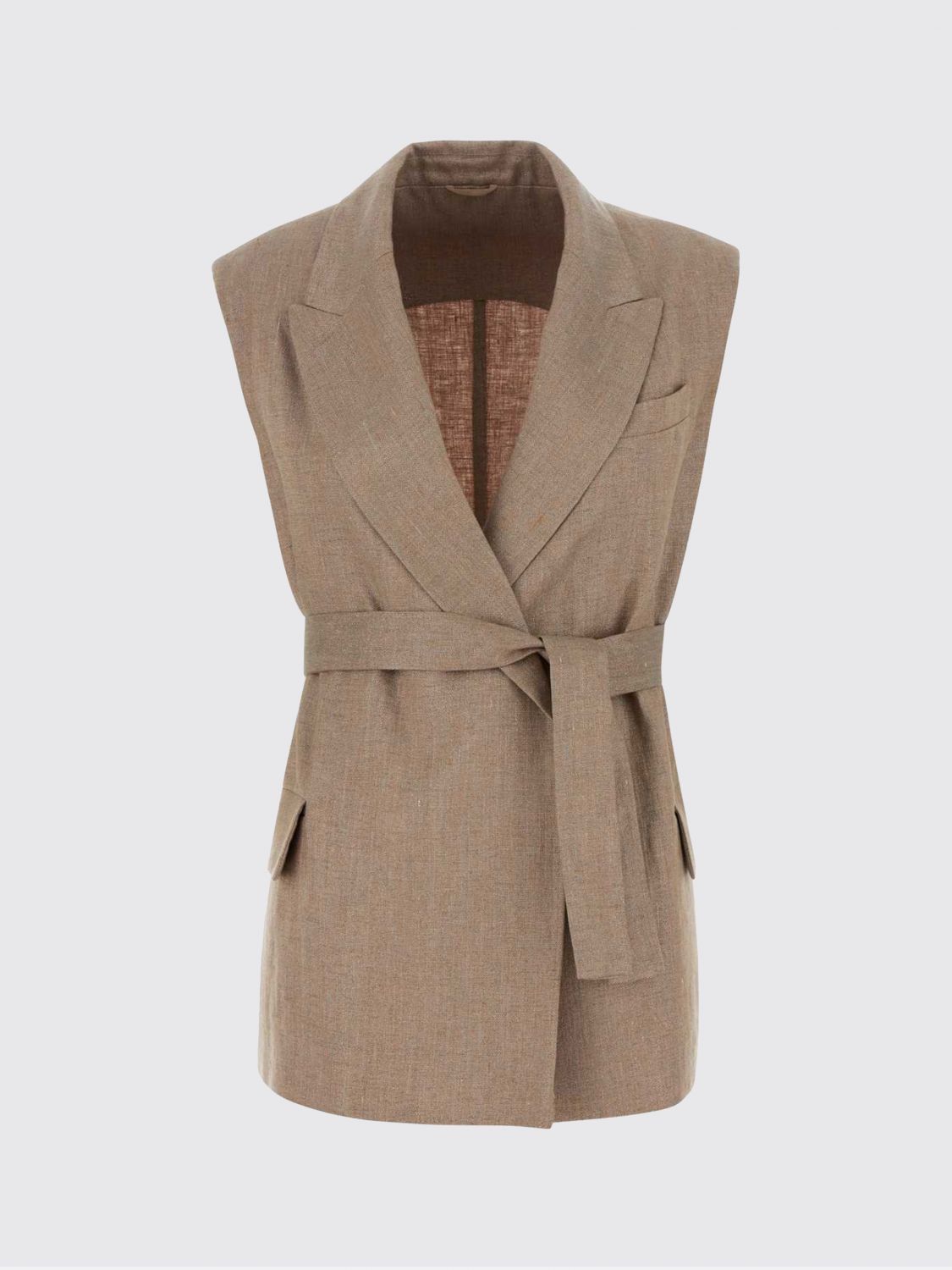 Brunello Cucinelli Brunello Cucinelli Waistcoat Woman Pink Size M / US 6-8 / IT 42-44 - 2 Thumbnail
